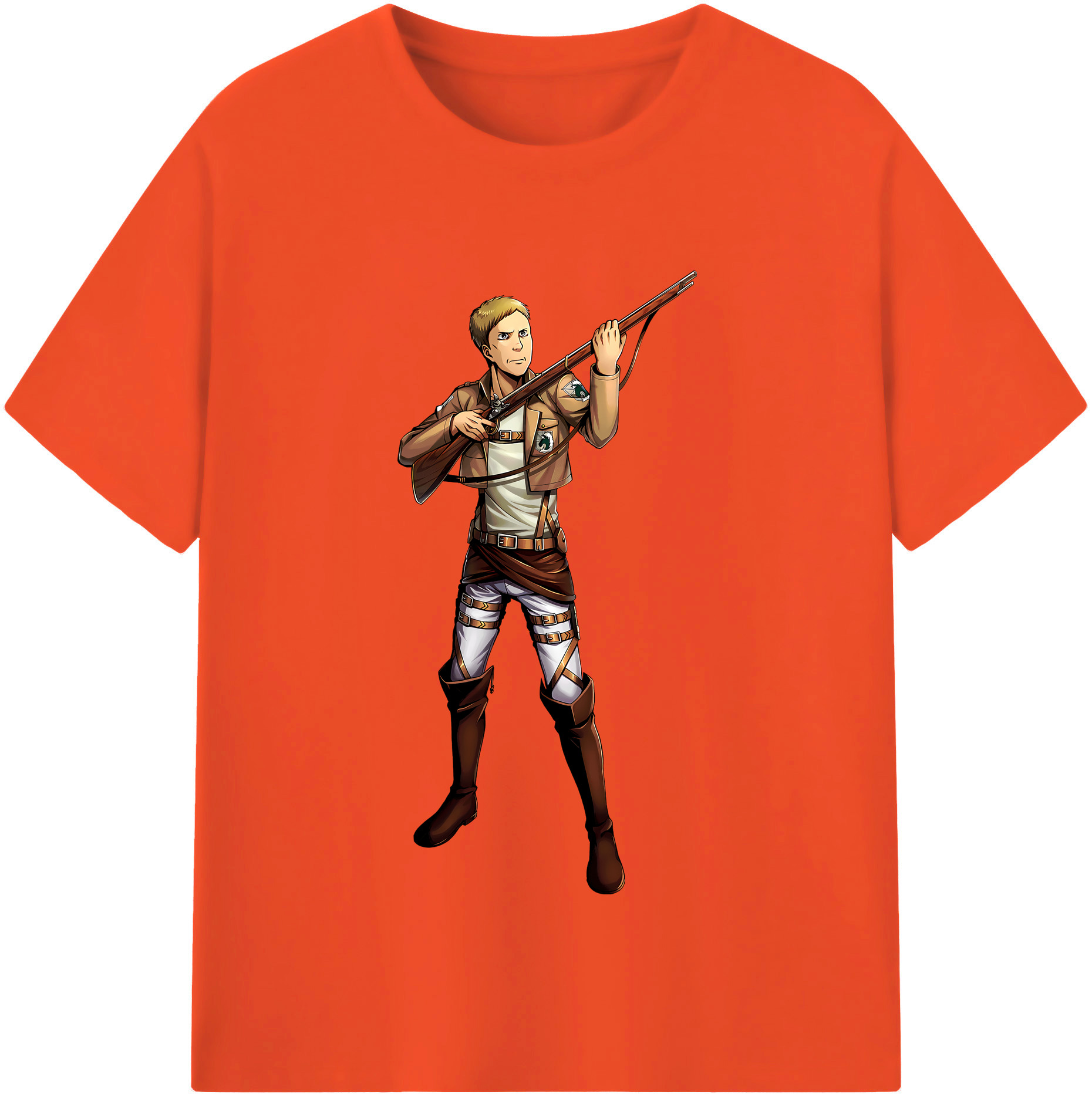 （画像用） 進撃の巨人 Attack on Titan 綿100％半袖Tシャツ（フロントプリント）