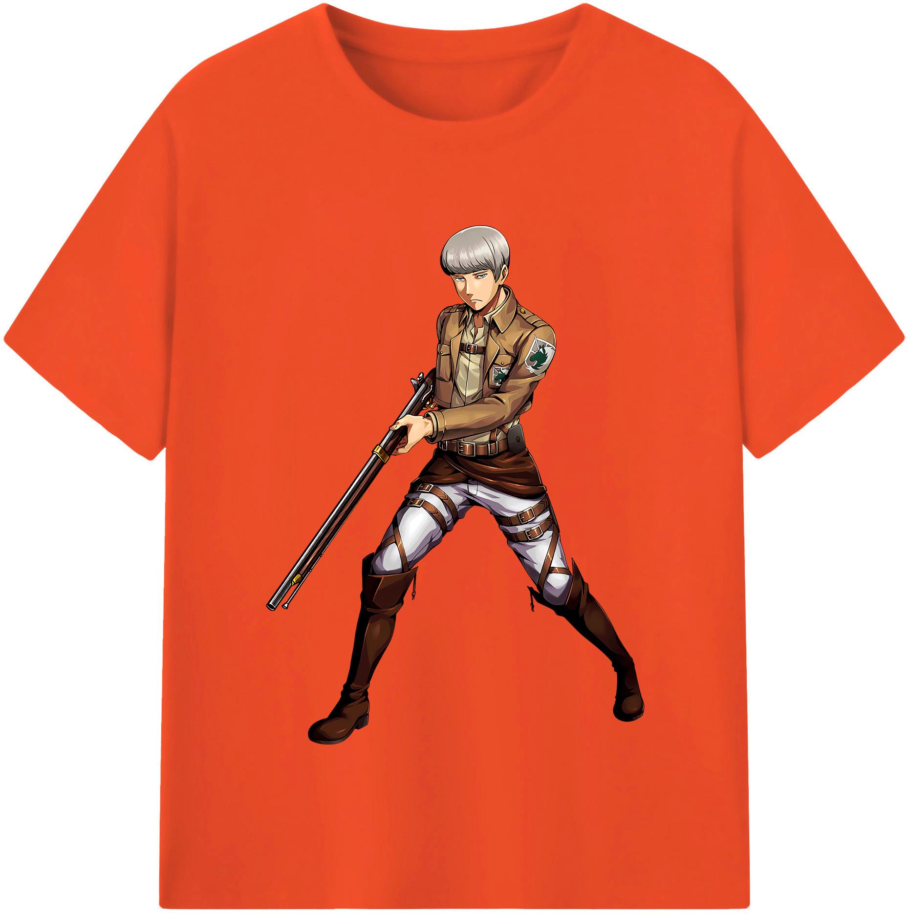 （画像用） 進撃の巨人 Attack on Titan 綿100％半袖Tシャツ（フロントプリント）
