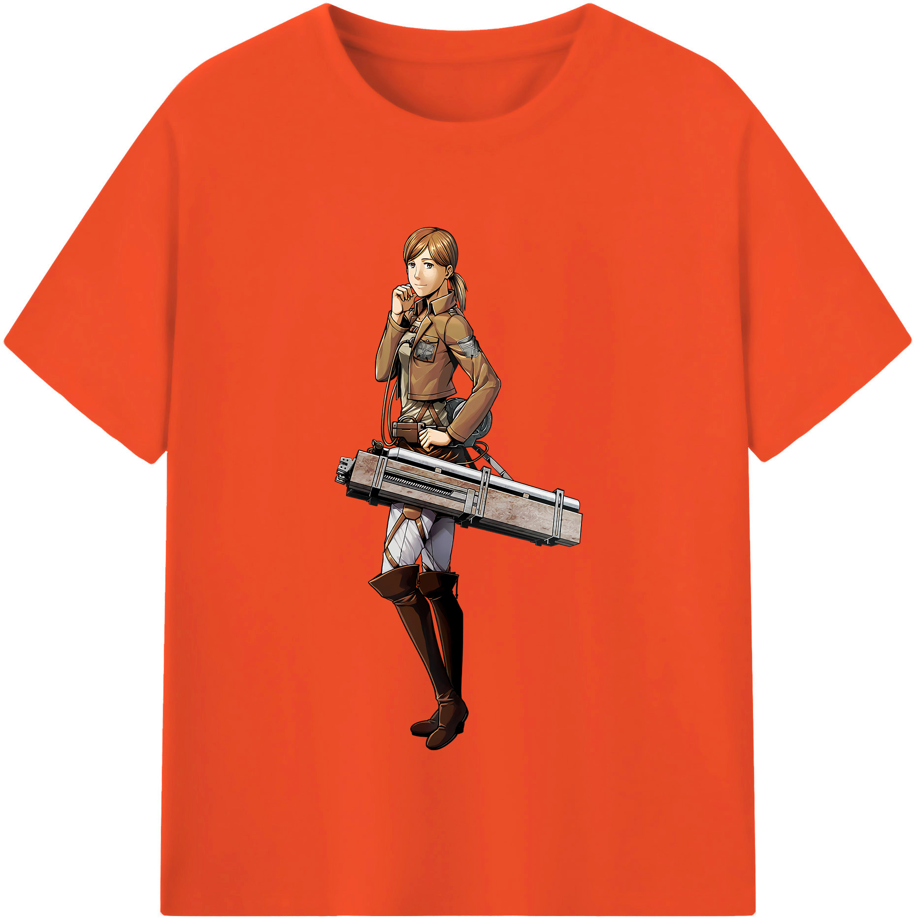 （画像用） 進撃の巨人 Attack on Titan 綿100％半袖Tシャツ（フロントプリント）