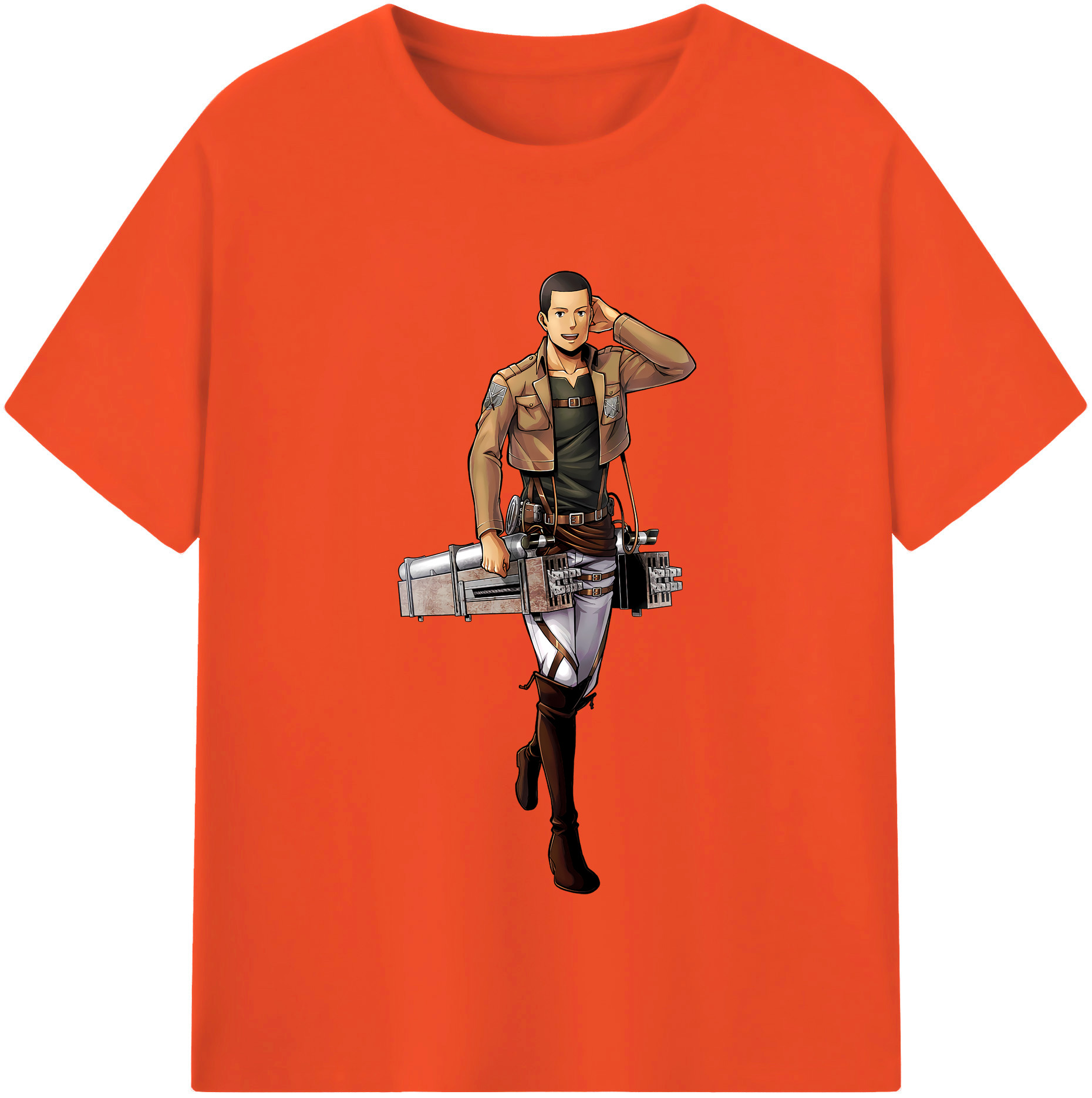 （画像用） 進撃の巨人 Attack on Titan 綿100％半袖Tシャツ（フロントプリント）