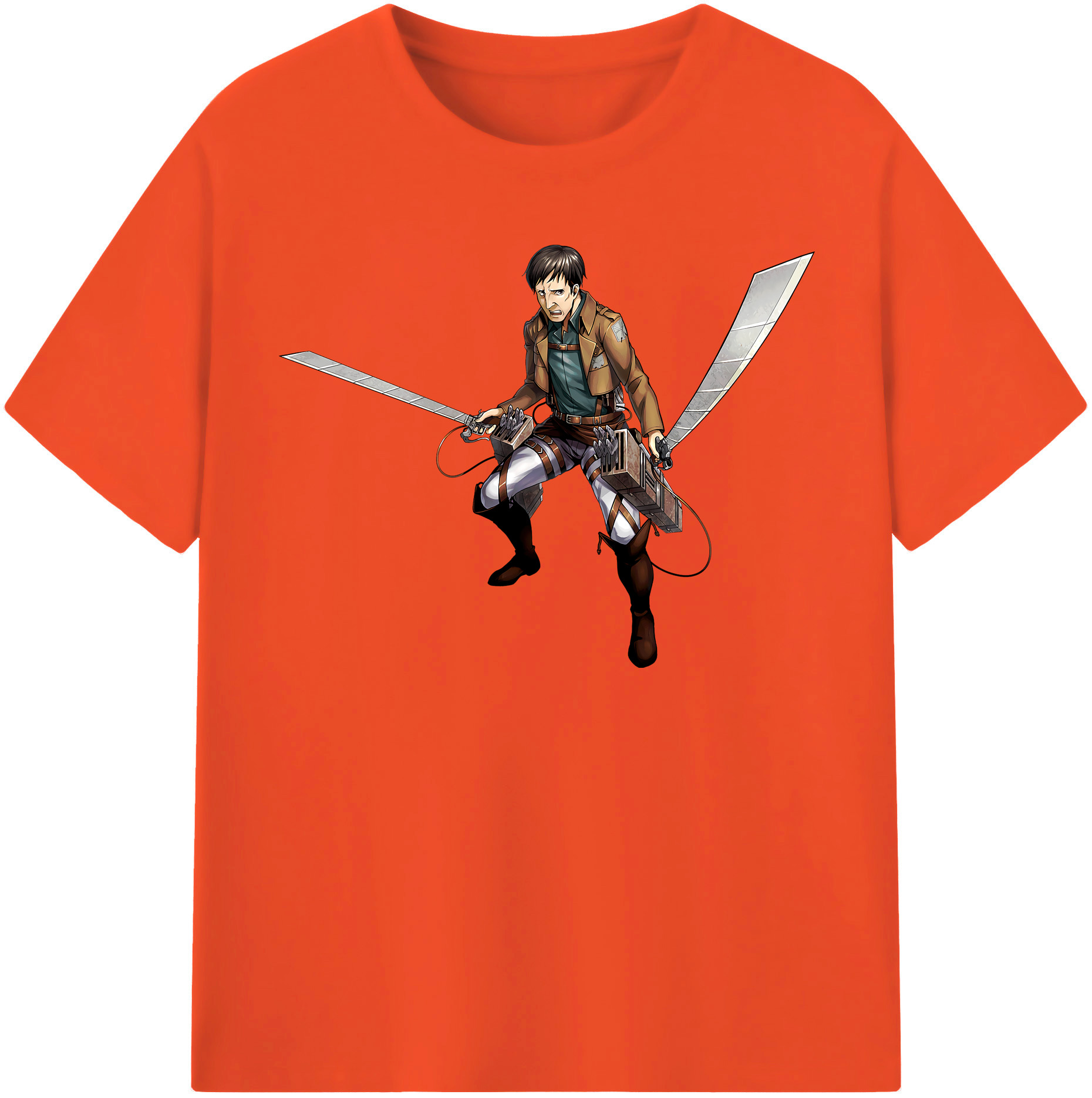 （画像用） 進撃の巨人 Attack on Titan 綿100％半袖Tシャツ（フロントプリント）