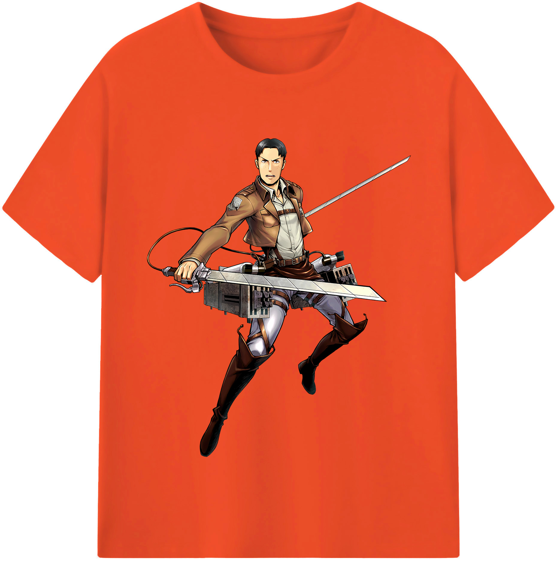（画像用） 進撃の巨人 Attack on Titan 綿100％半袖Tシャツ（フロントプリント）