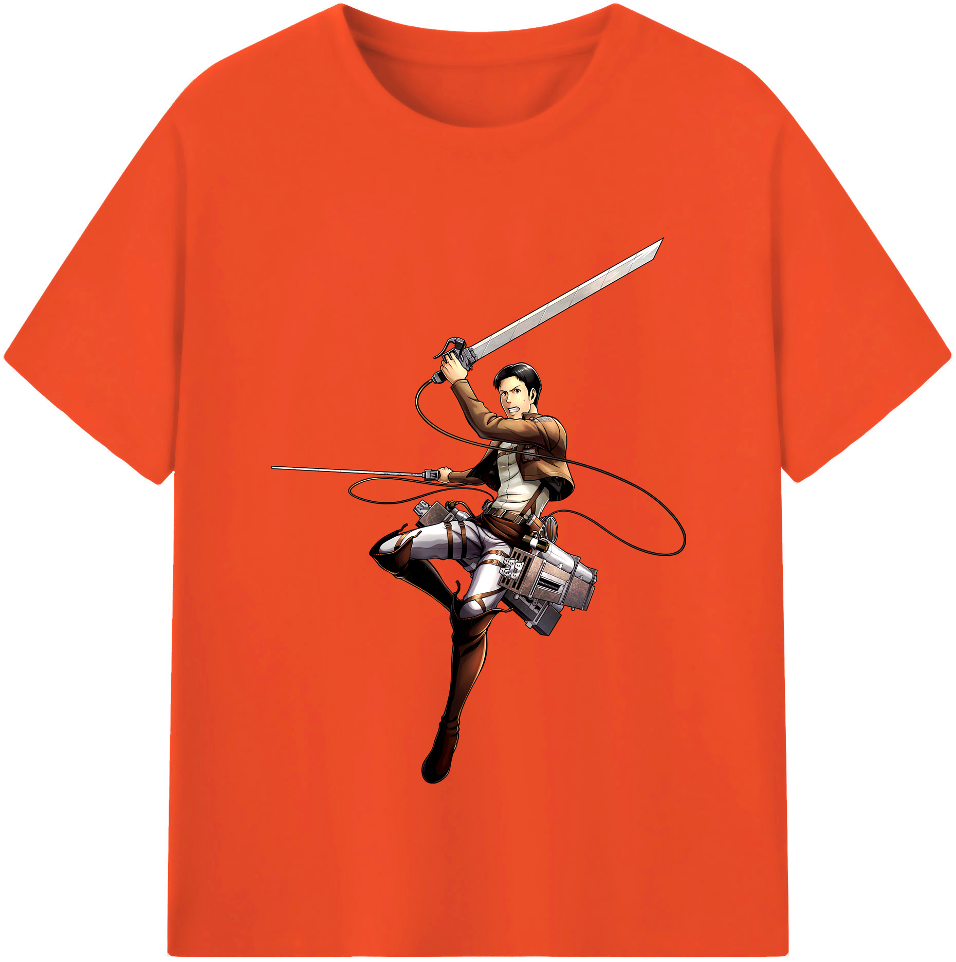 （画像用） 進撃の巨人 Attack on Titan 綿100％半袖Tシャツ（フロントプリント）