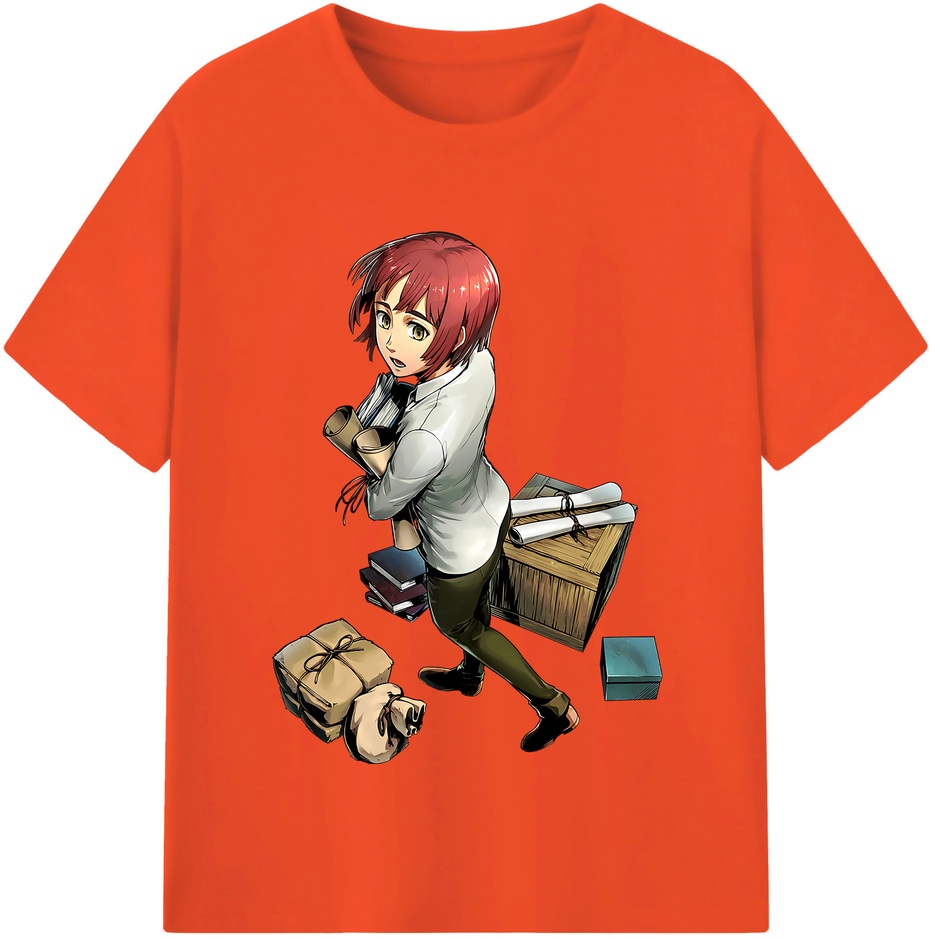 （画像用） 進撃の巨人 Attack on Titan 綿100％半袖Tシャツ（フロントプリント）