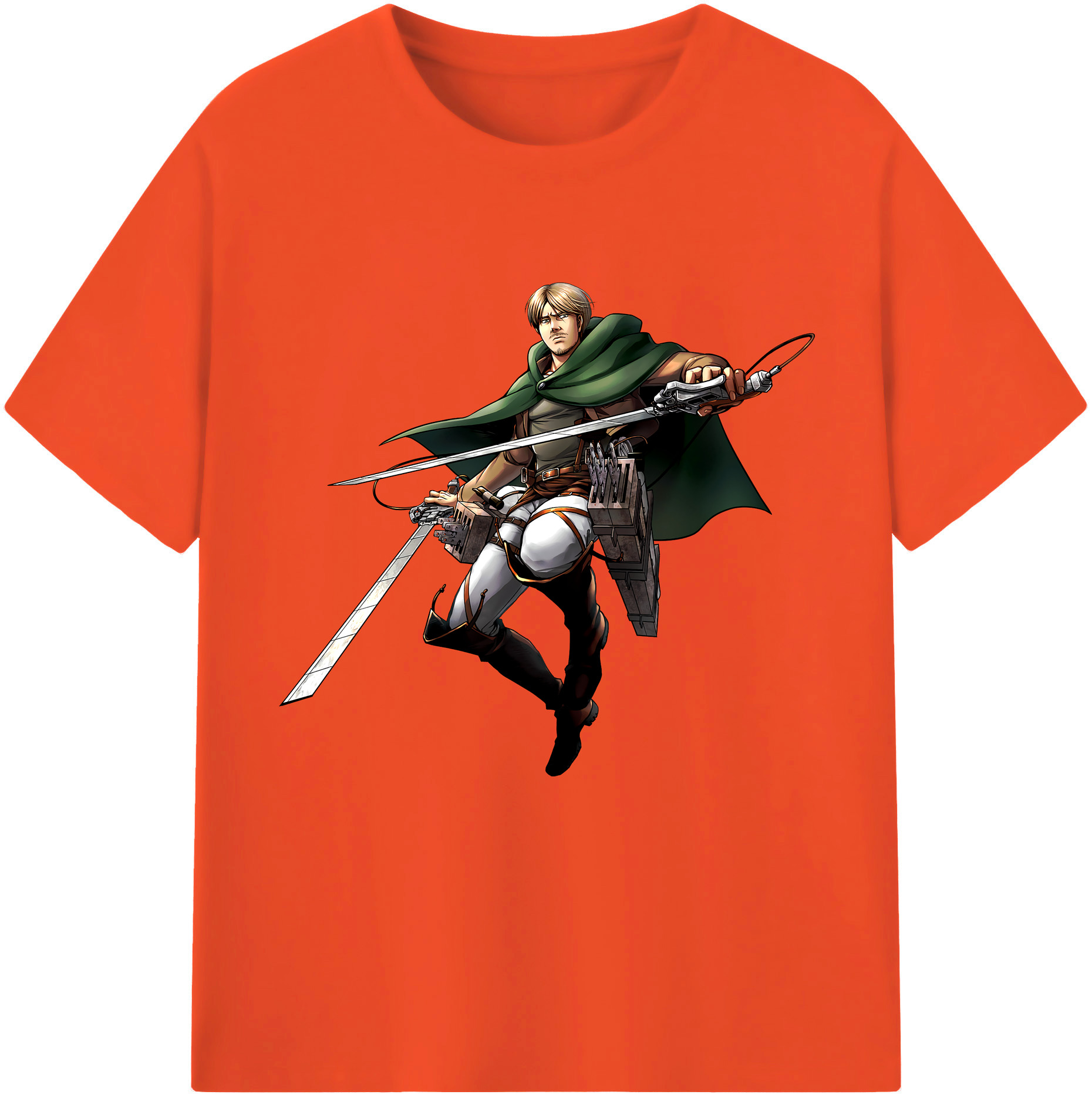 （画像用） 進撃の巨人 Attack on Titan 綿100％半袖Tシャツ（フロントプリント）