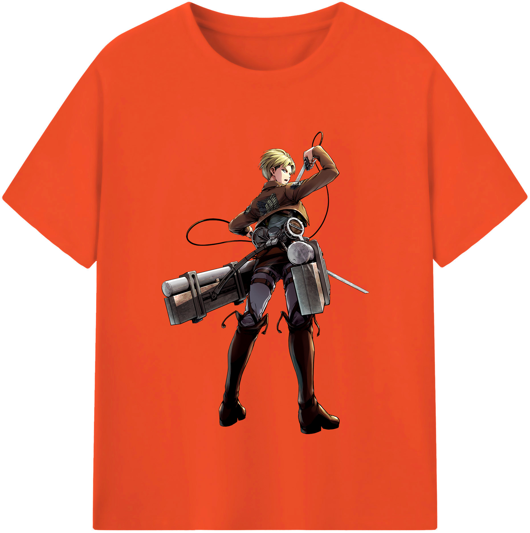 （画像用） 進撃の巨人 Attack on Titan 綿100％半袖Tシャツ（フロントプリント）