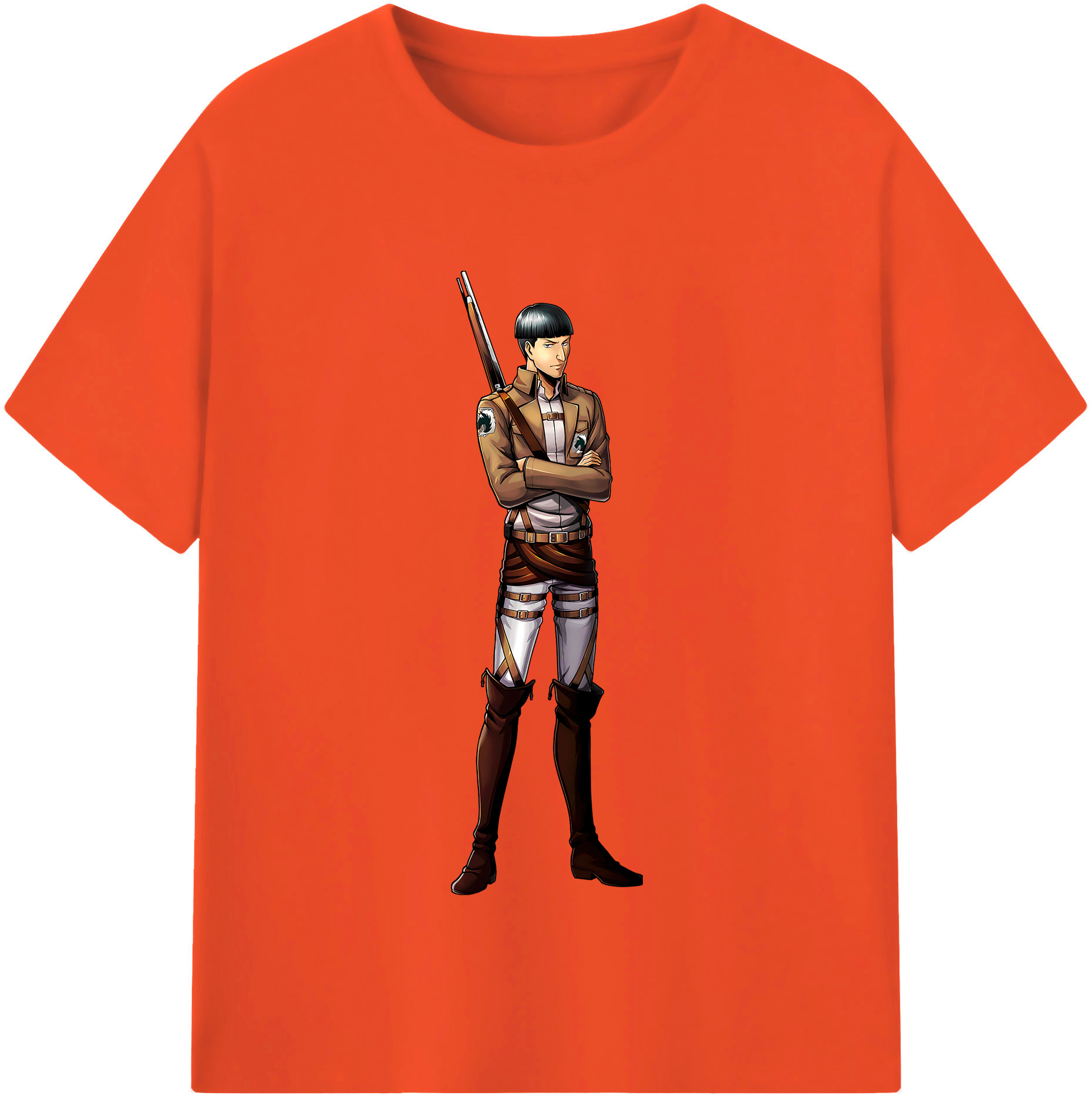 （画像用） 進撃の巨人 Attack on Titan 綿100％半袖Tシャツ（フロントプリント）