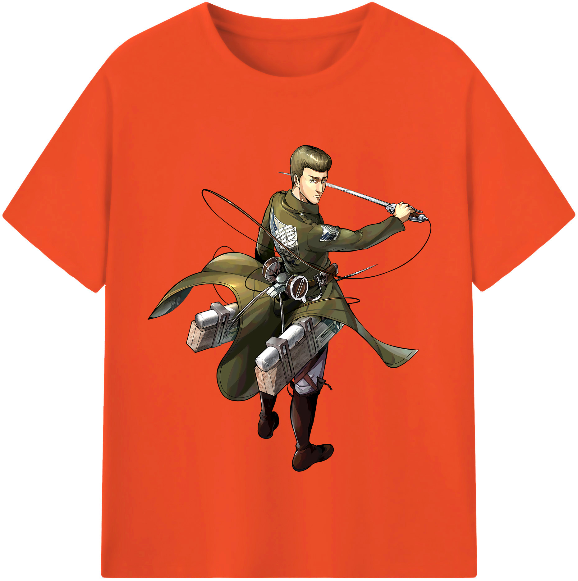 （画像用） 進撃の巨人 Attack on Titan 綿100％半袖Tシャツ（フロントプリント）