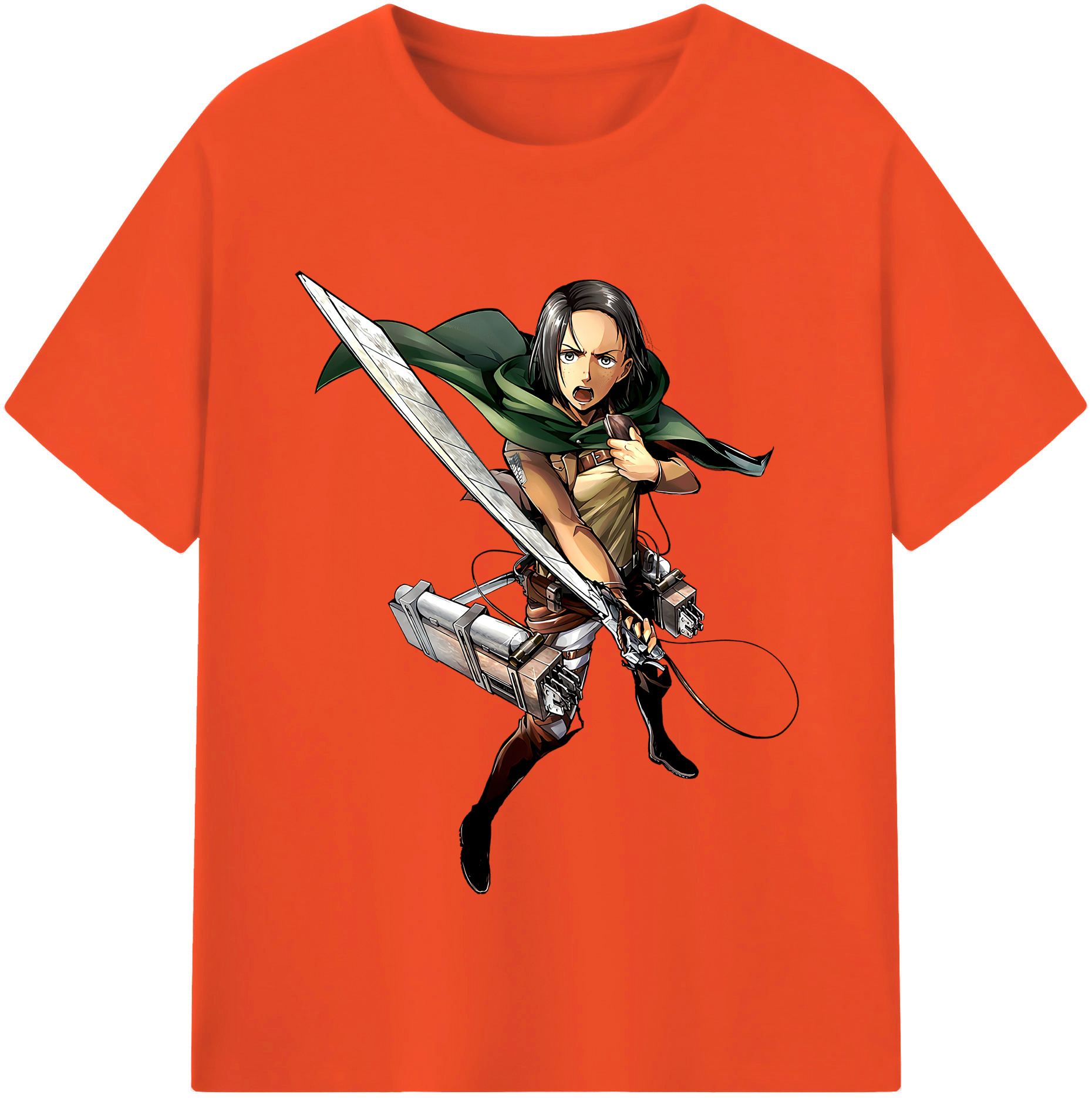 （画像用） 進撃の巨人 Attack on Titan 綿100％半袖Tシャツ（フロントプリント）