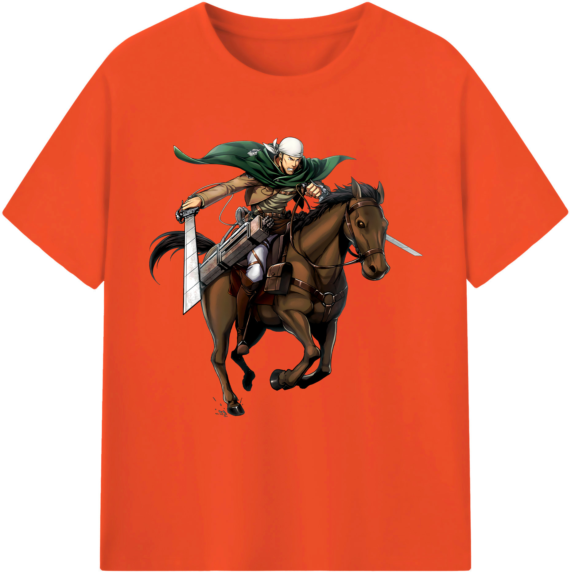 （画像用） 進撃の巨人 Attack on Titan 綿100％半袖Tシャツ（フロントプリント）