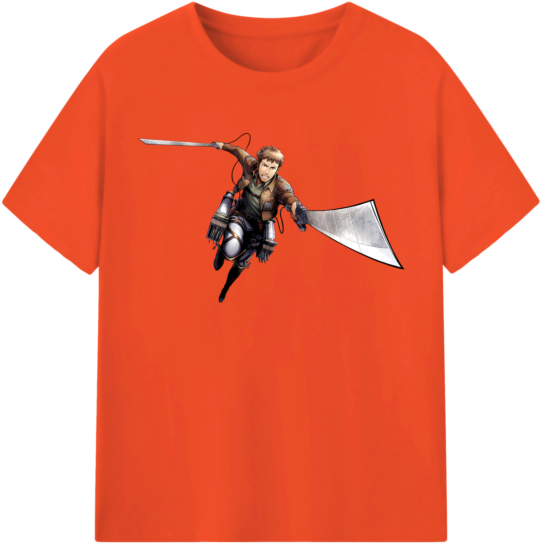 （画像用） 進撃の巨人 Attack on Titan 綿100％半袖Tシャツ（フロントプリント）