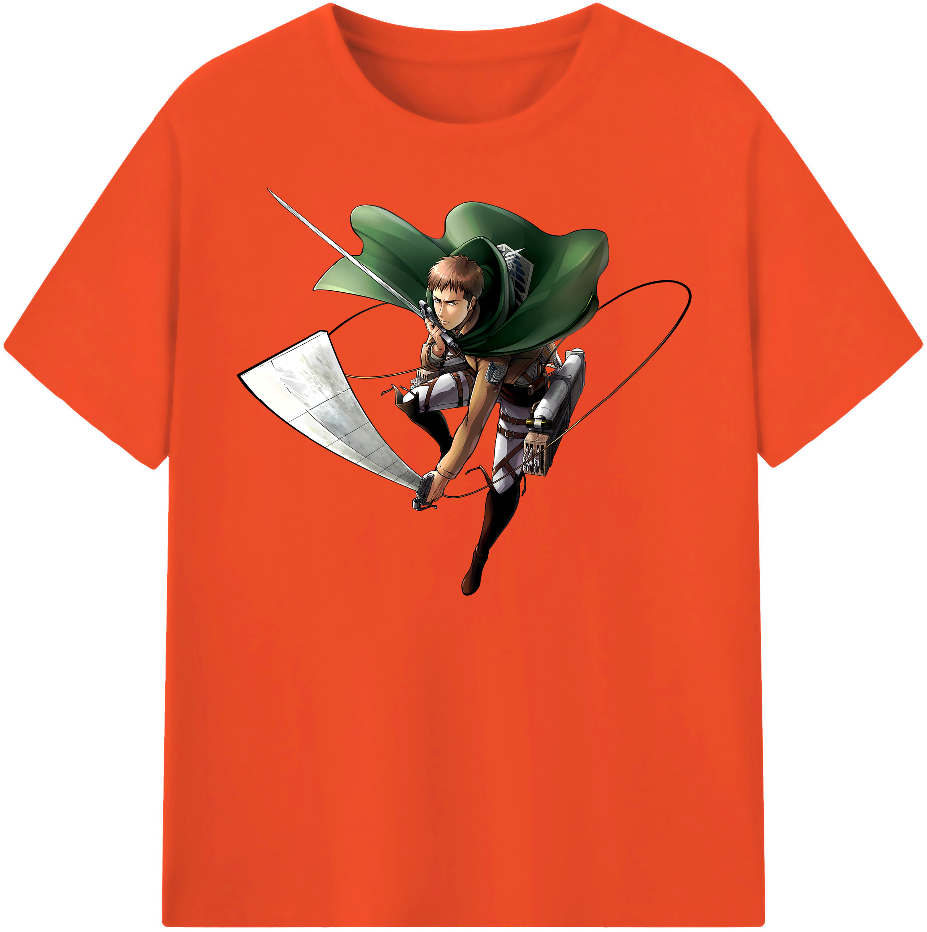 （画像用） 進撃の巨人 Attack on Titan 綿100％半袖Tシャツ（フロントプリント）