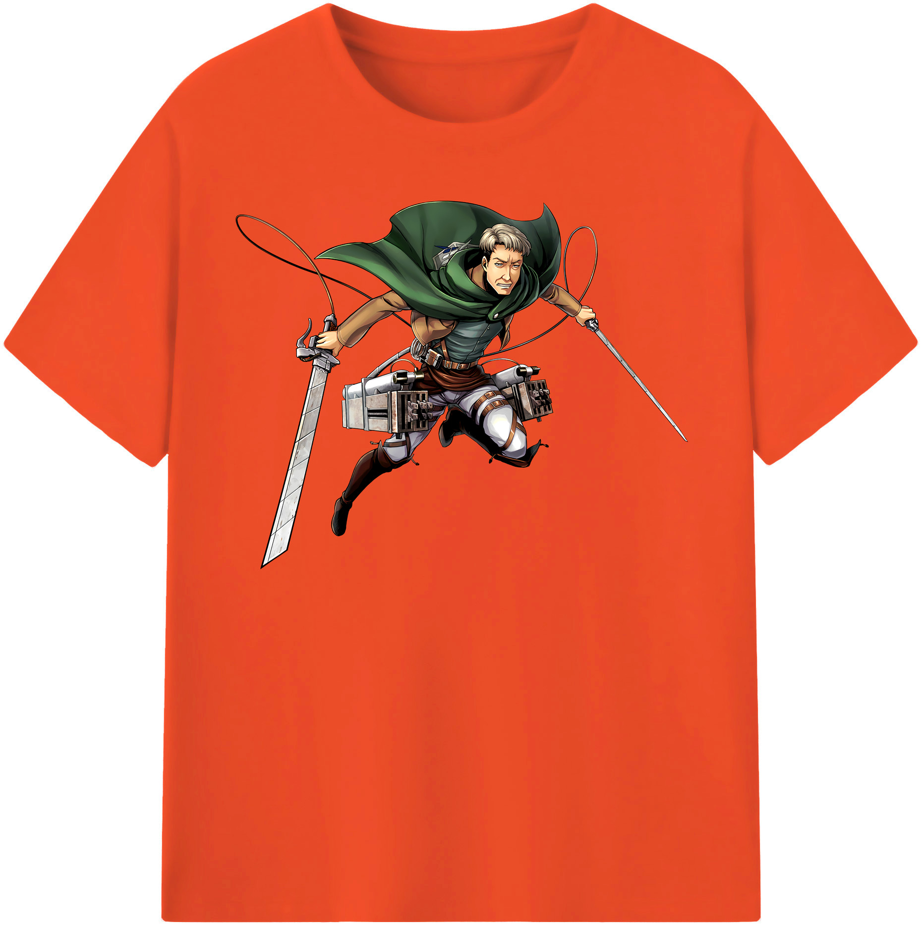 （画像用） 進撃の巨人 Attack on Titan 綿100％半袖Tシャツ（フロントプリント）