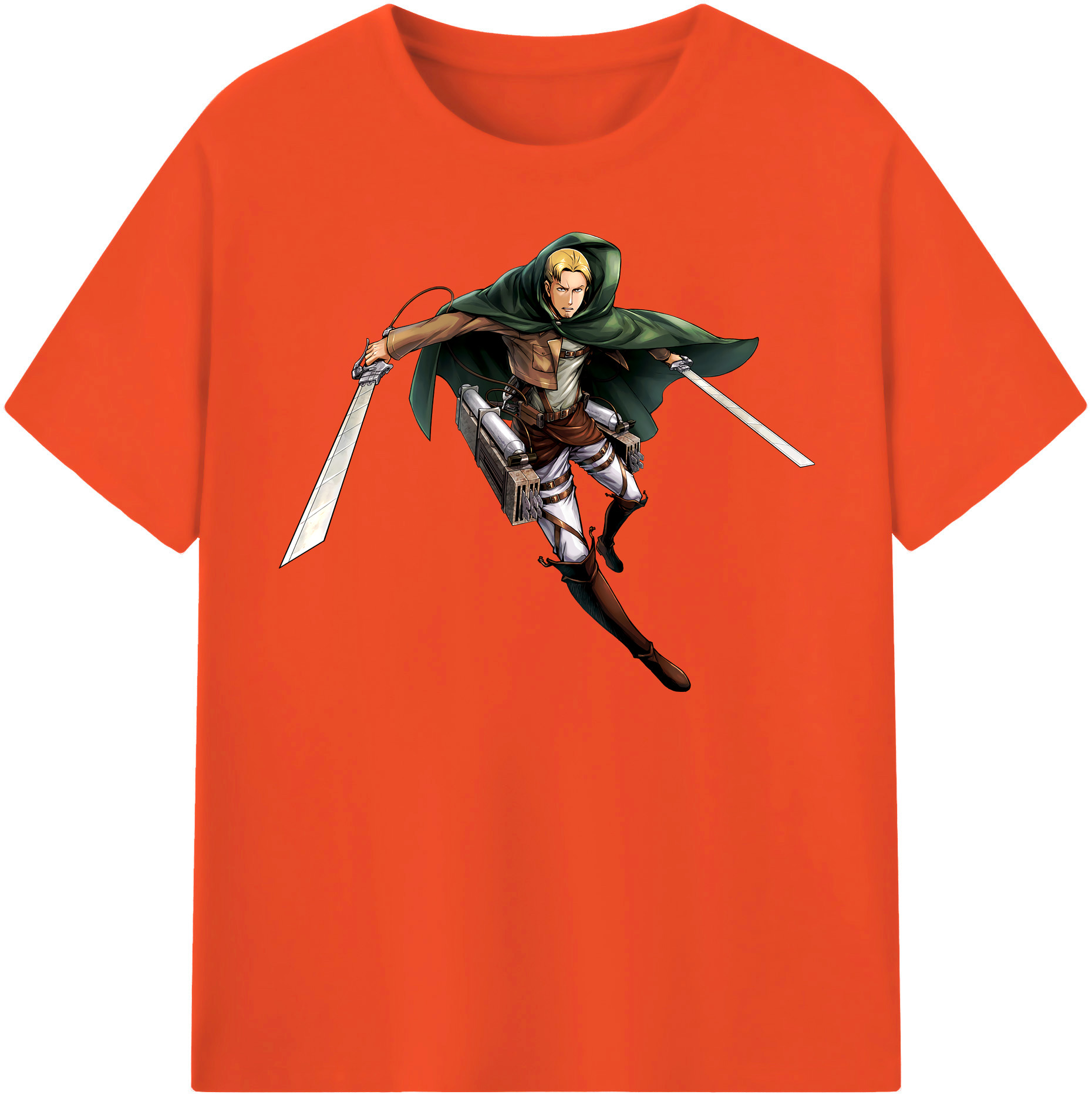 （画像用） 進撃の巨人 Attack on Titan 綿100％半袖Tシャツ（フロントプリント）