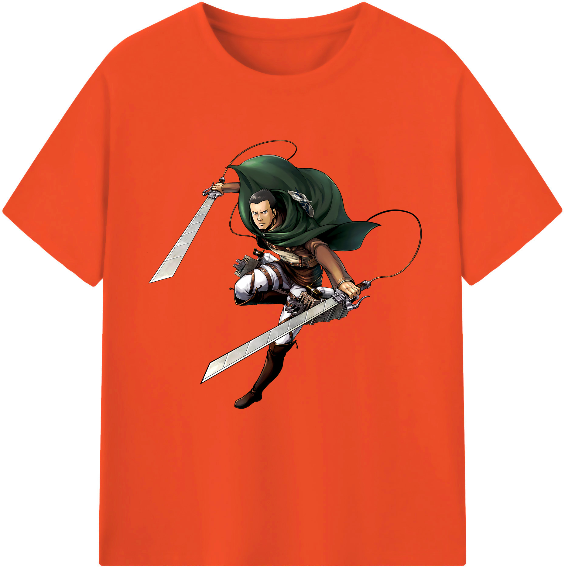 （画像用） 進撃の巨人 Attack on Titan 綿100％半袖Tシャツ（フロントプリント）