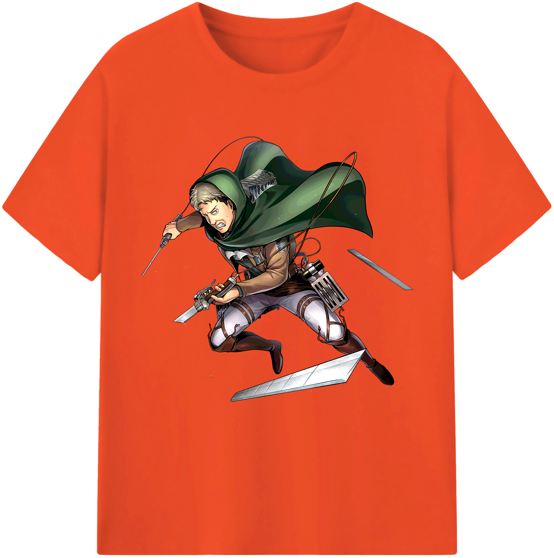 （画像用） 進撃の巨人 Attack on Titan 綿100％半袖Tシャツ（フロントプリント）
