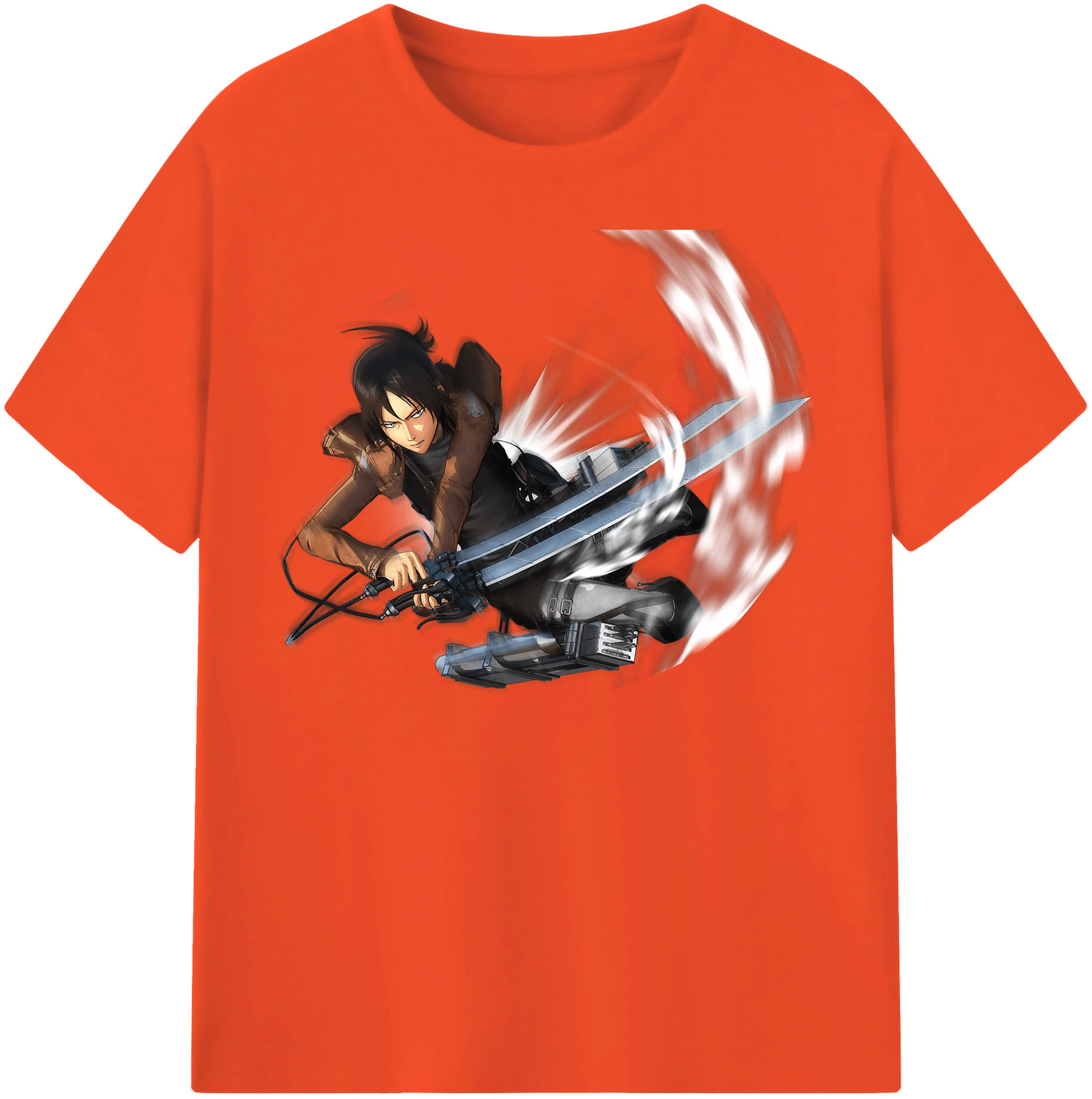（画像用） 進撃の巨人 Attack on Titan 綿100％半袖Tシャツ（フロントプリント）