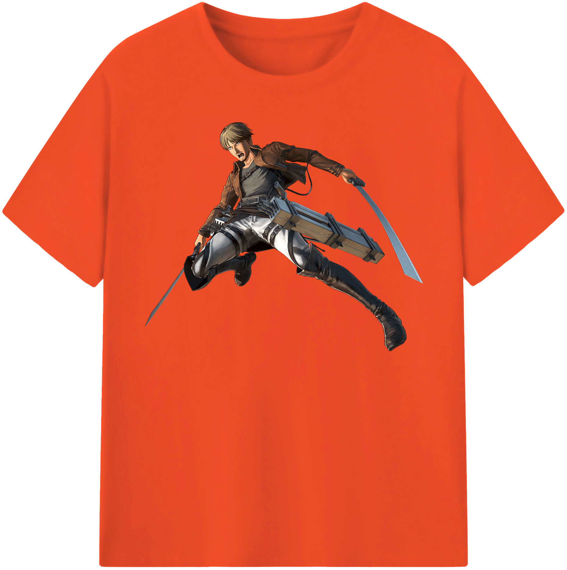 （画像用） 進撃の巨人 Attack on Titan 綿100％半袖Tシャツ（フロントプリント）