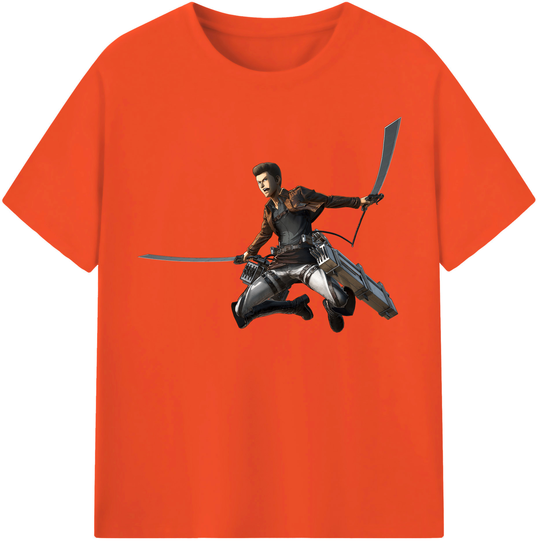 （画像用） 進撃の巨人 Attack on Titan 綿100％半袖Tシャツ（フロントプリント）