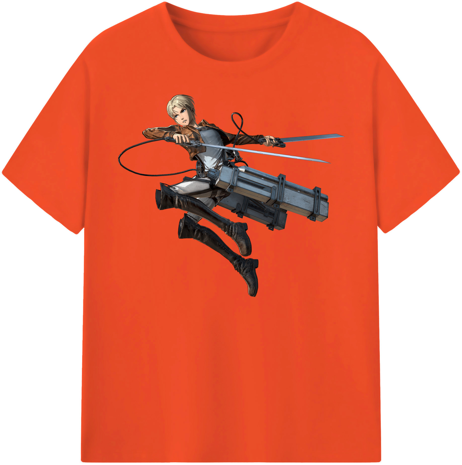 （画像用） 進撃の巨人 Attack on Titan 綿100％半袖Tシャツ（フロントプリント）