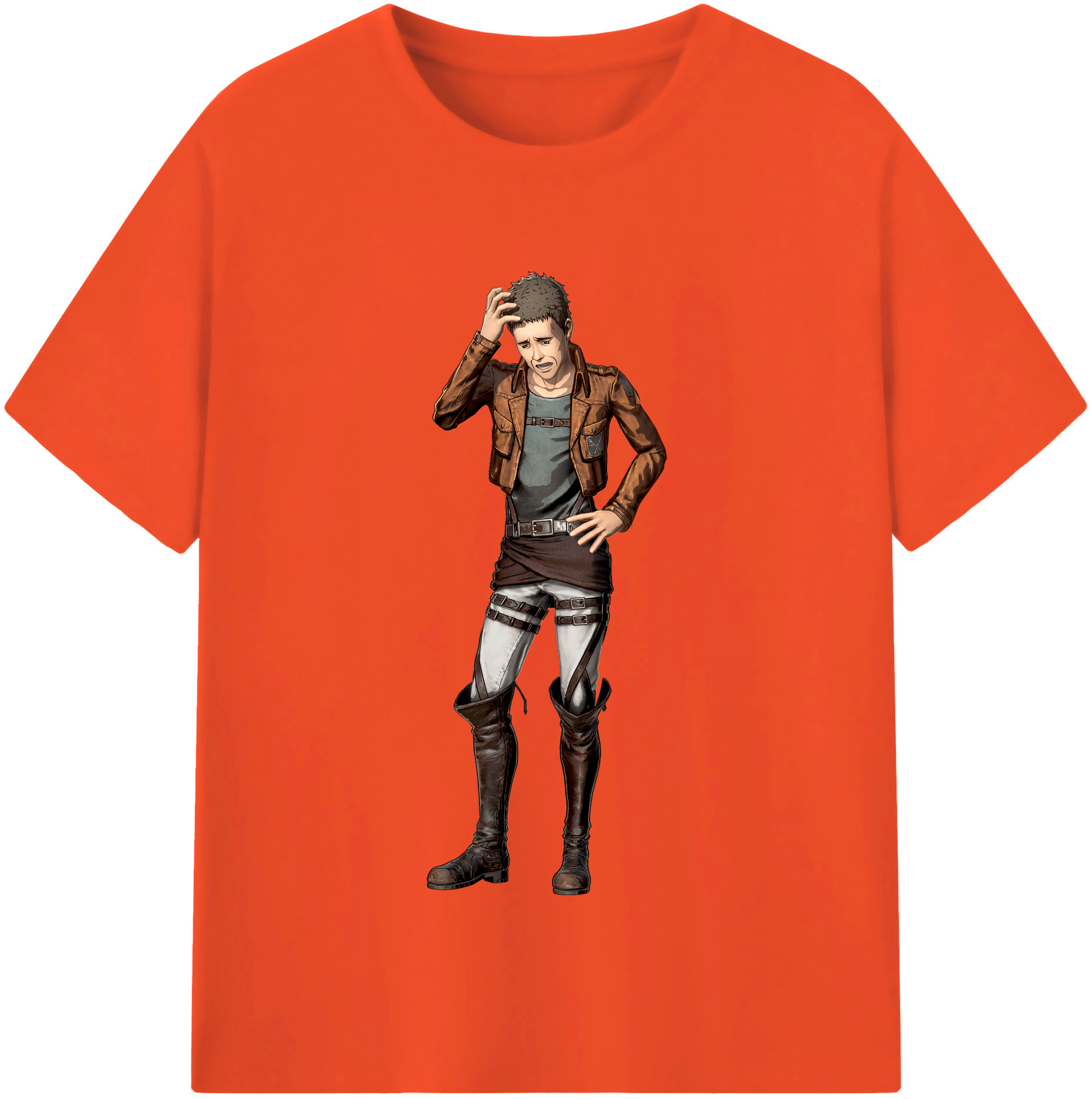 （画像用） 進撃の巨人 Attack on Titan 綿100％半袖Tシャツ（フロントプリント）