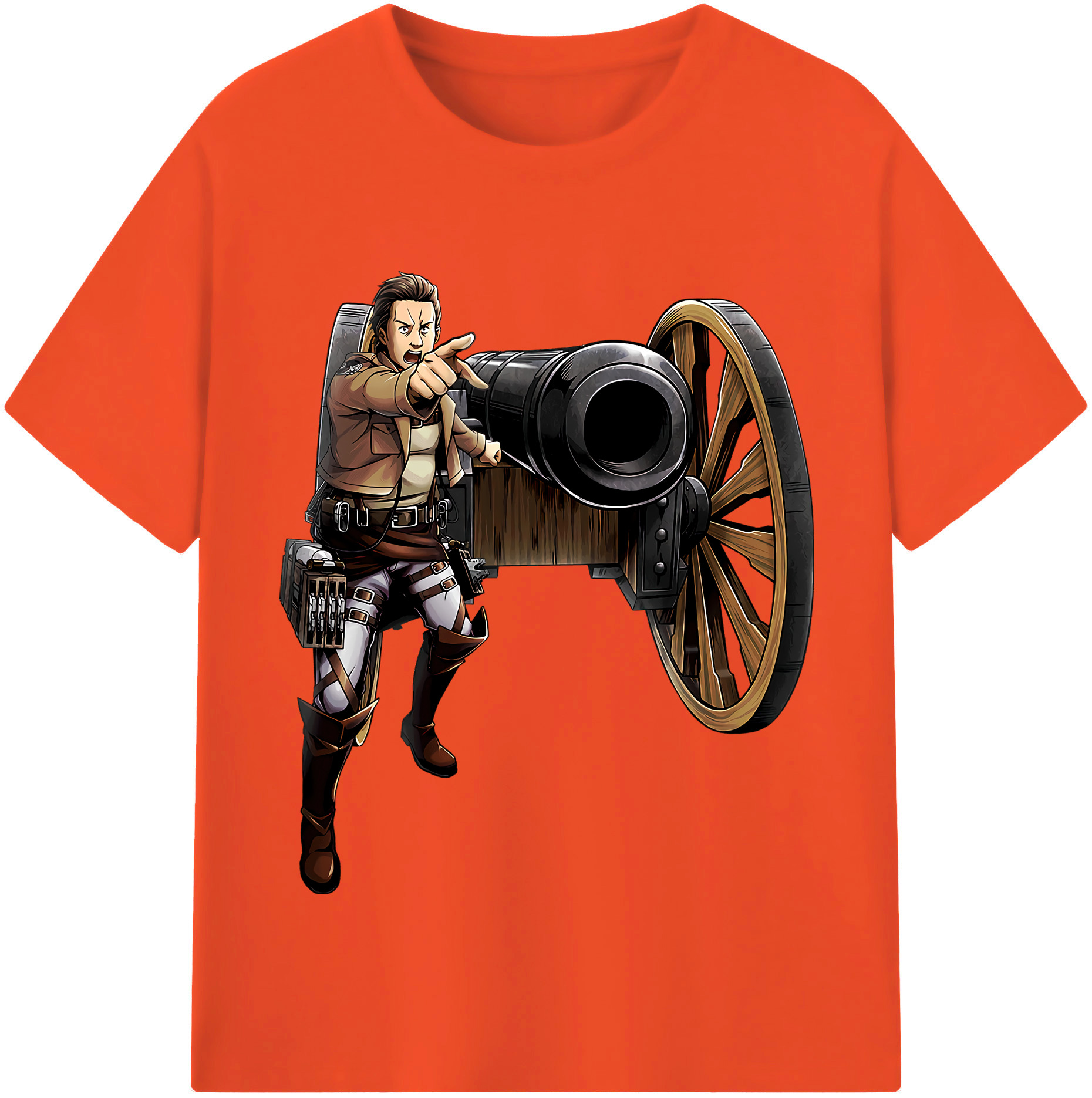 （画像用） 進撃の巨人 Attack on Titan 綿100％半袖Tシャツ（フロントプリント）