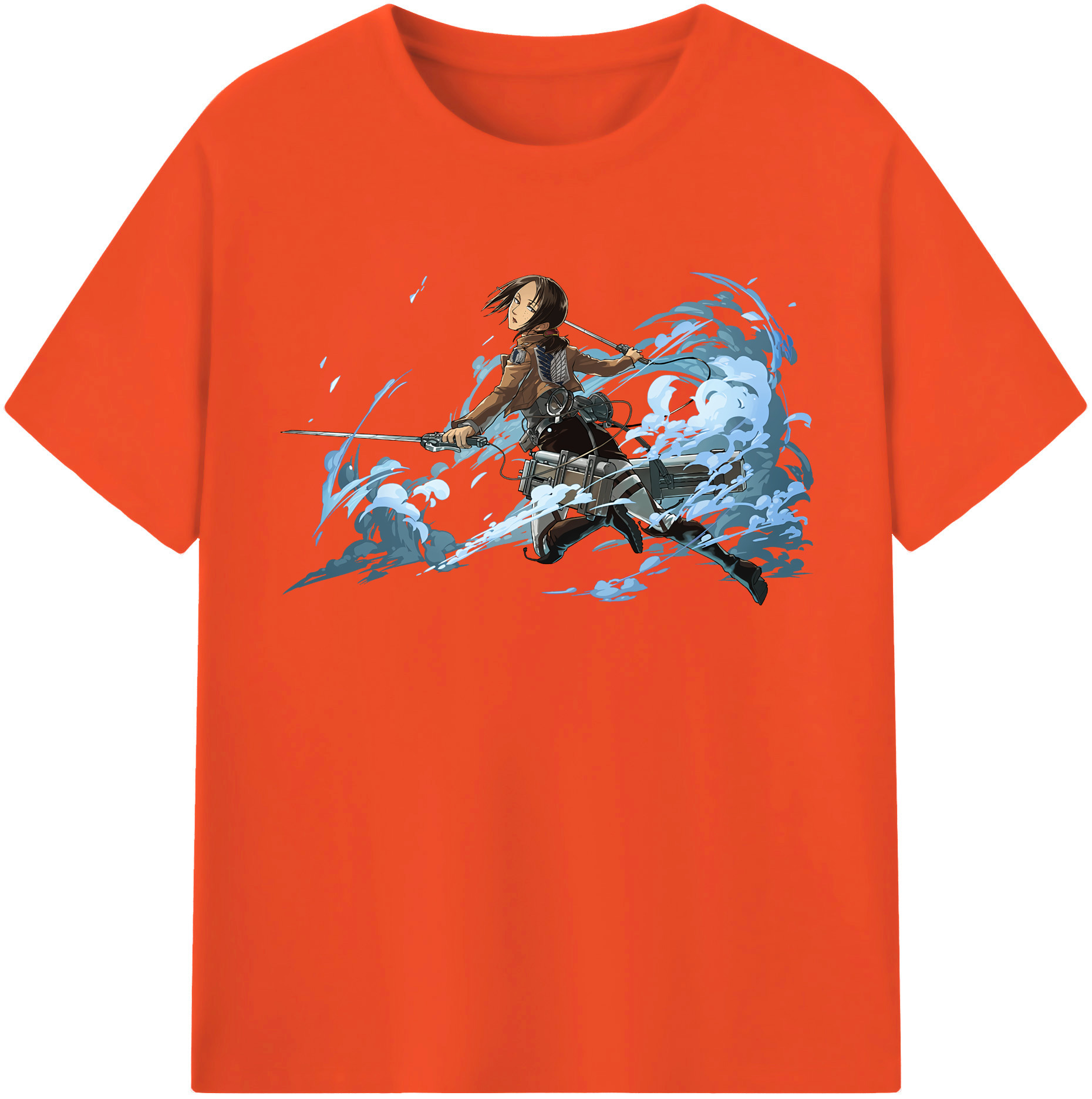 （画像用） 進撃の巨人 Attack on Titan 綿100％半袖Tシャツ（フロントプリント）