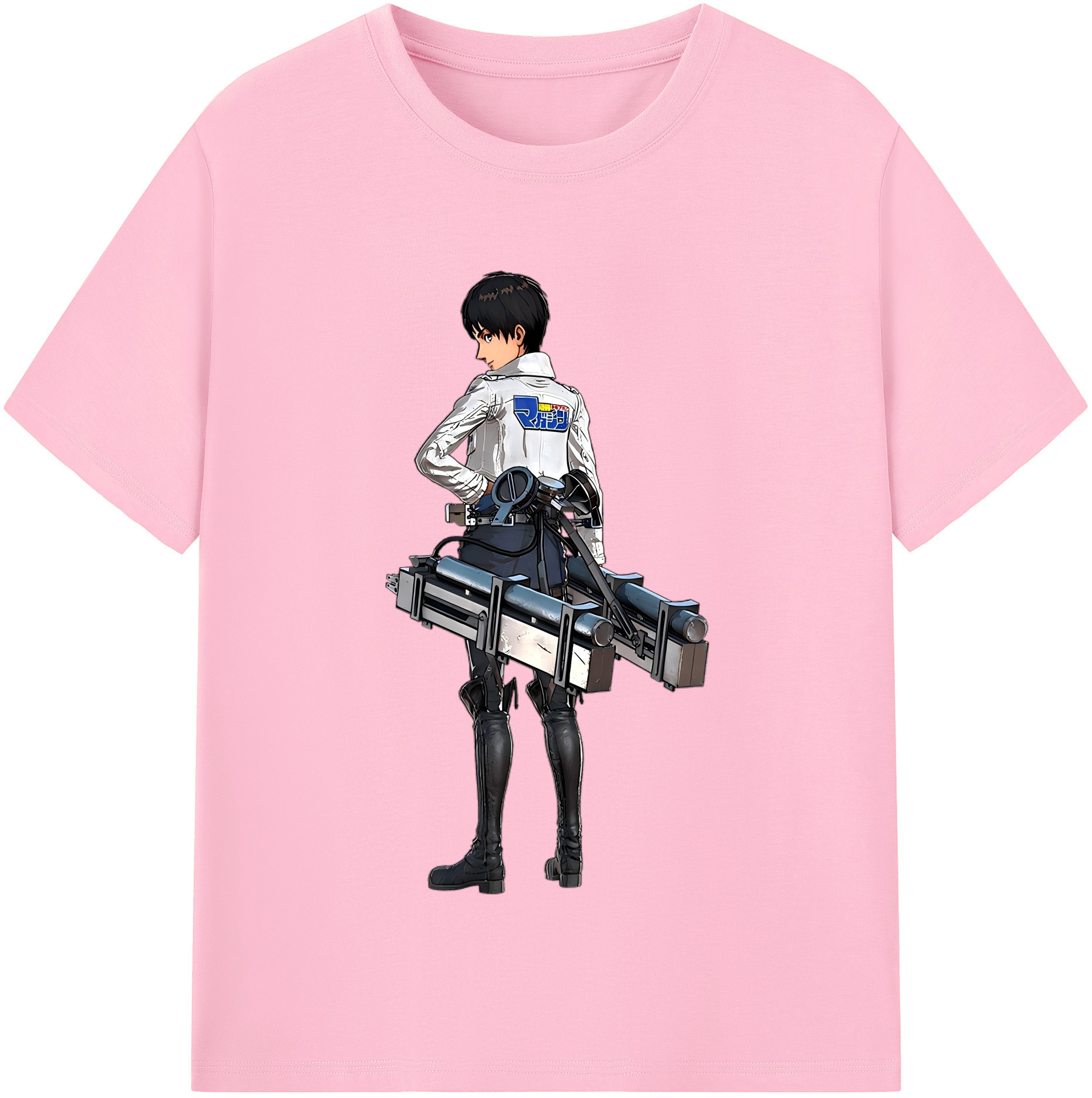 （画像用） 進撃の巨人 エレン･イェーガー Attack on Titan Eren Jäger 綿100％半袖Tシャツ（フロントプリント）