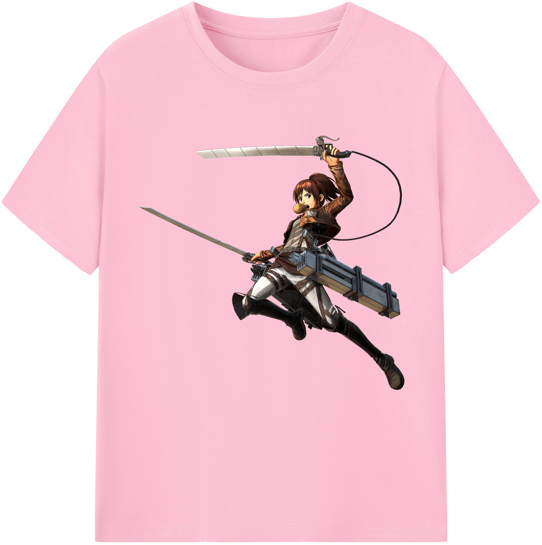 （画像用） 進撃の巨人 サシャ·ブラウス Attack on Titan Sasha Blaus 綿100％半袖Tシャツ（フロントプリント）