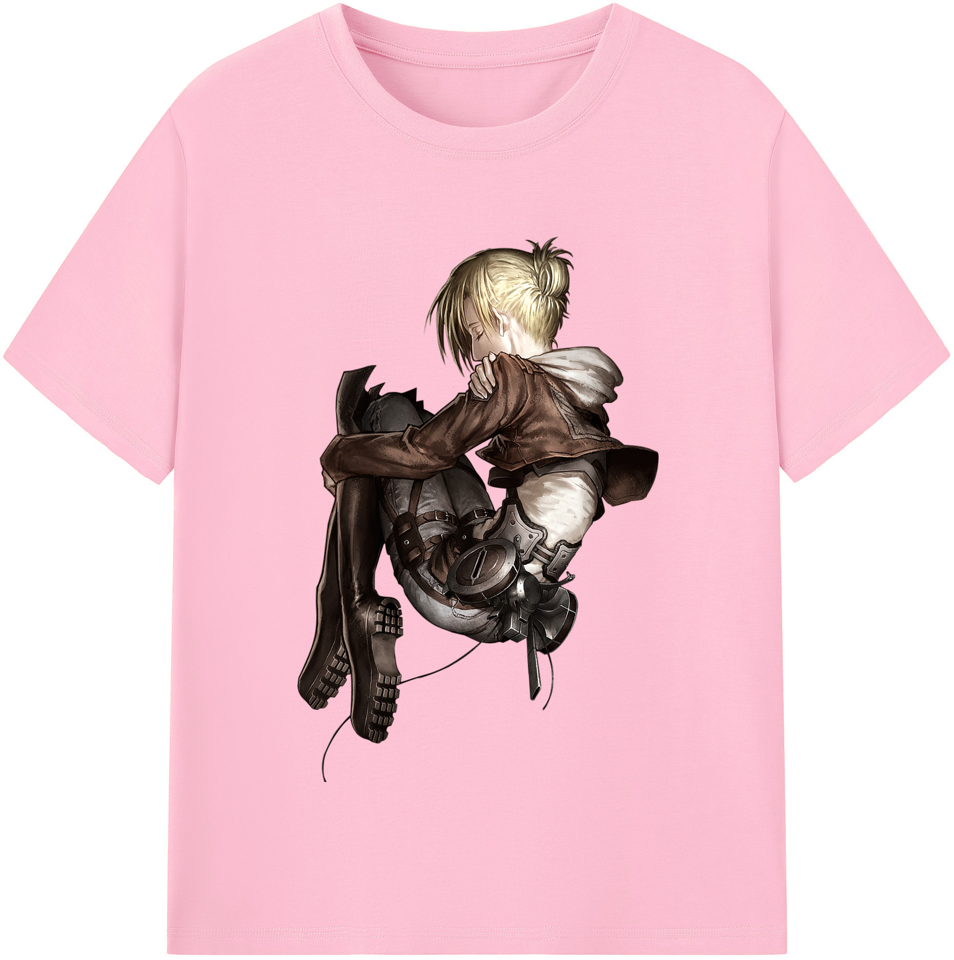 （画像用） 進撃の巨人 アニ・レオンハート Attack on Titan Annie Leonhart 綿100％半袖Tシャツ（フロントプリント）