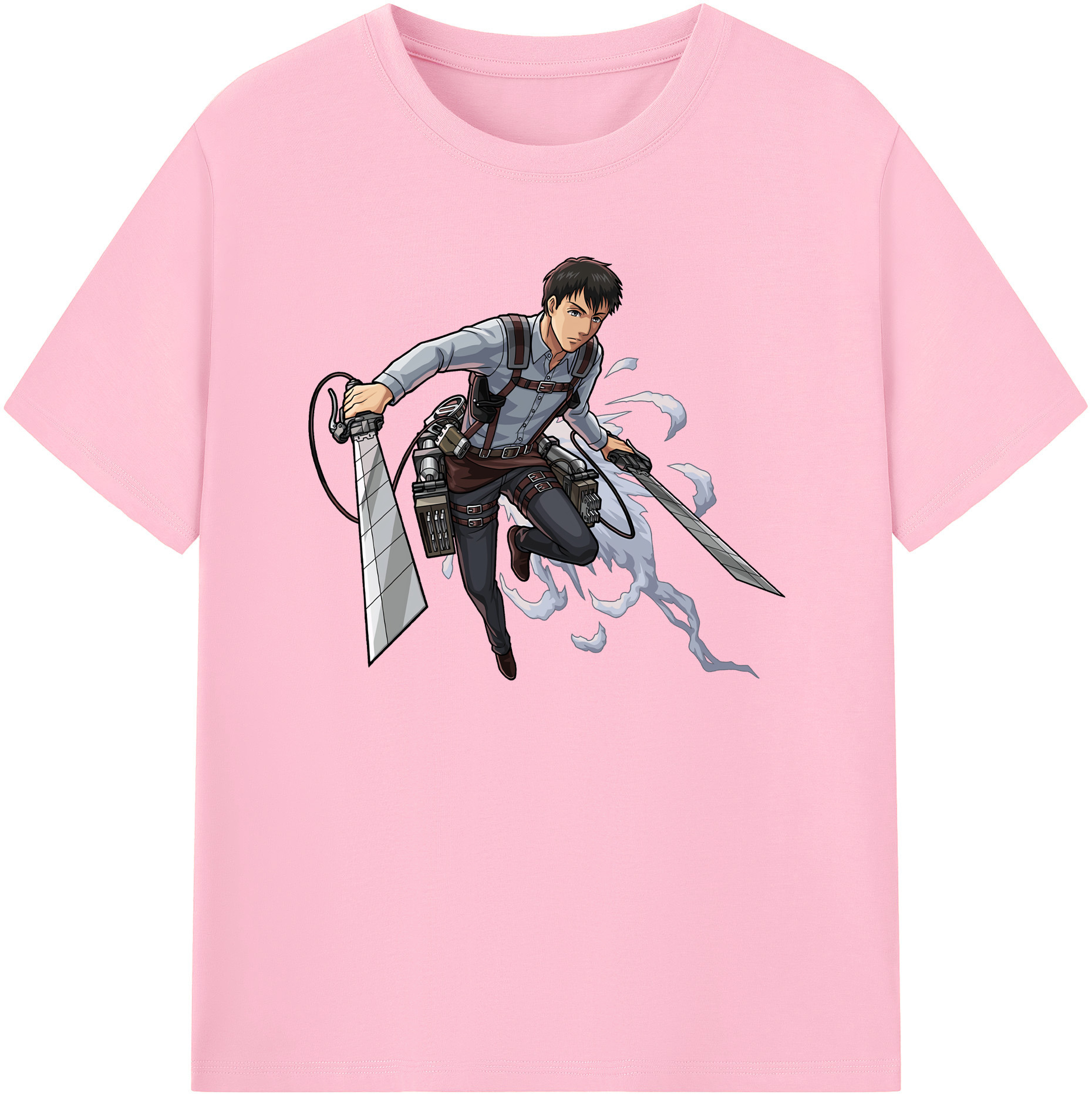 （画像用） 進撃の巨人 ベルトルト・フーバー Attack on Titan Bertholdt Hoover 綿100％半袖Tシャツ（フロントプリント）
