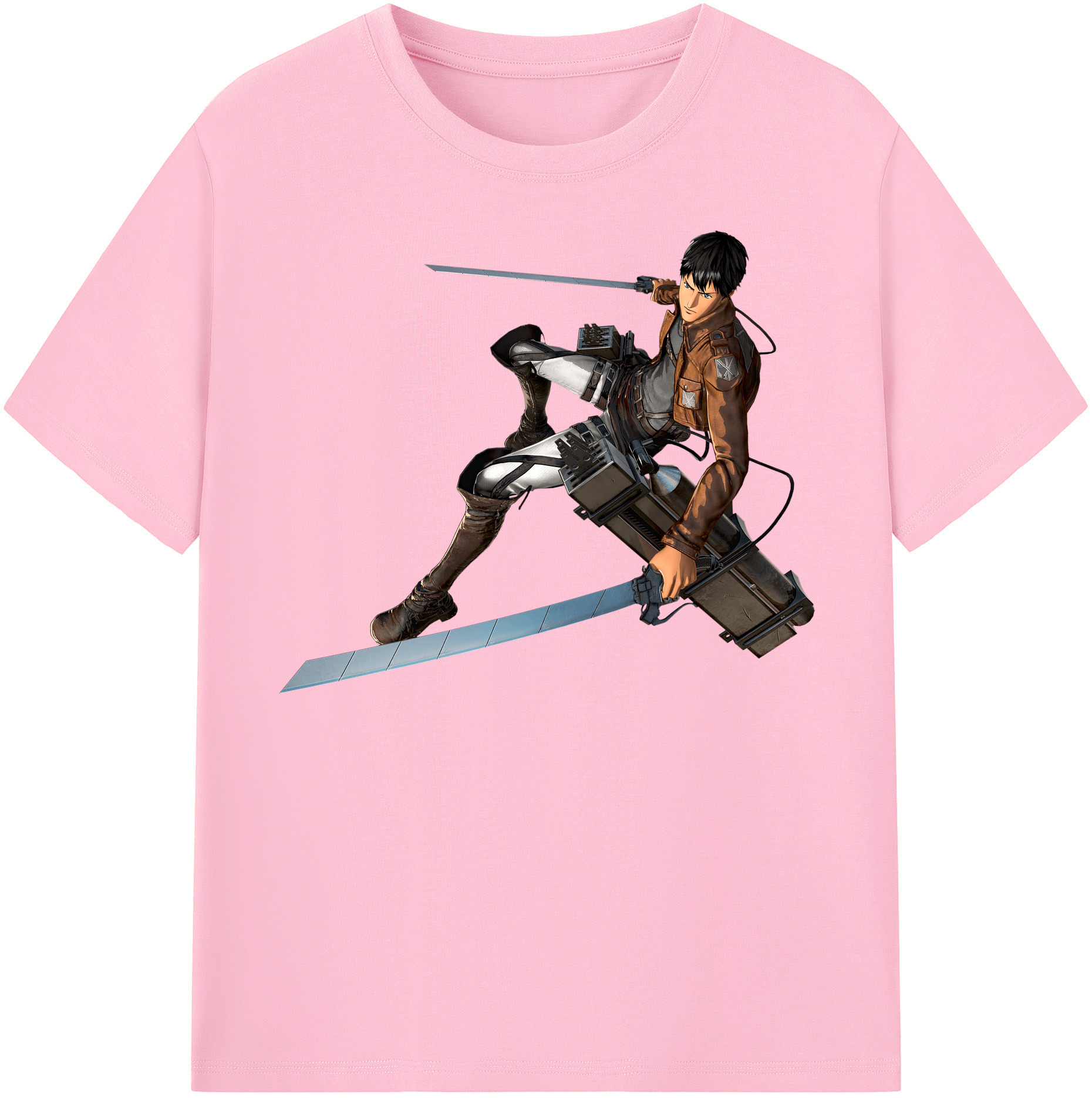 （画像用） 進撃の巨人 ベルトルト・フーバー Attack on Titan Bertholdt Hoover 綿100％半袖Tシャツ（フロントプリント）