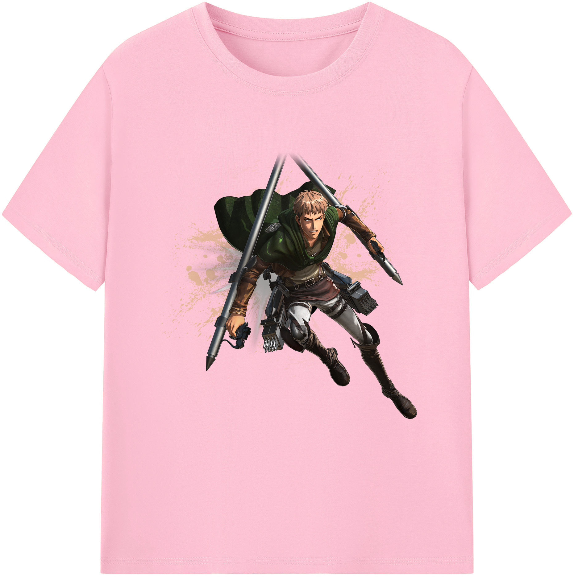 （画像用） 進撃の巨人 ジャン・キルシュタイン Attack on Titan Jean Kirstein 綿100％半袖Tシャツ（フロントプリント）