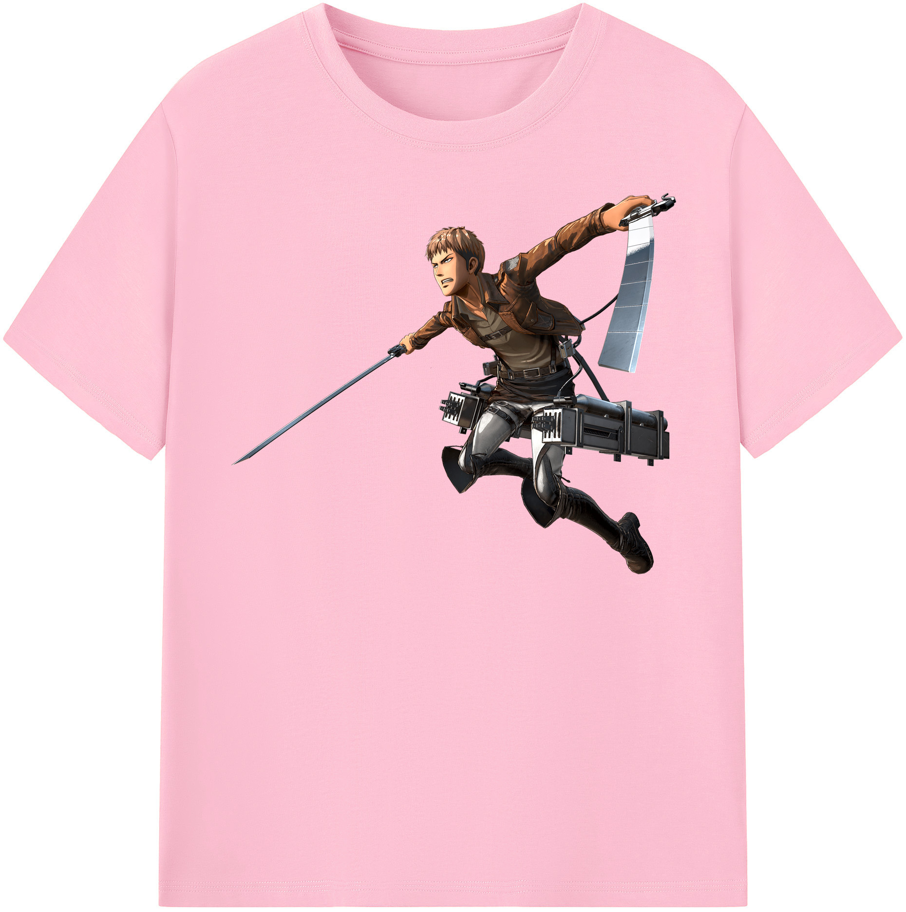 （画像用） 進撃の巨人 ジャン・キルシュタイン Attack on Titan Jean Kirstein 綿100％半袖Tシャツ（フロントプリント）