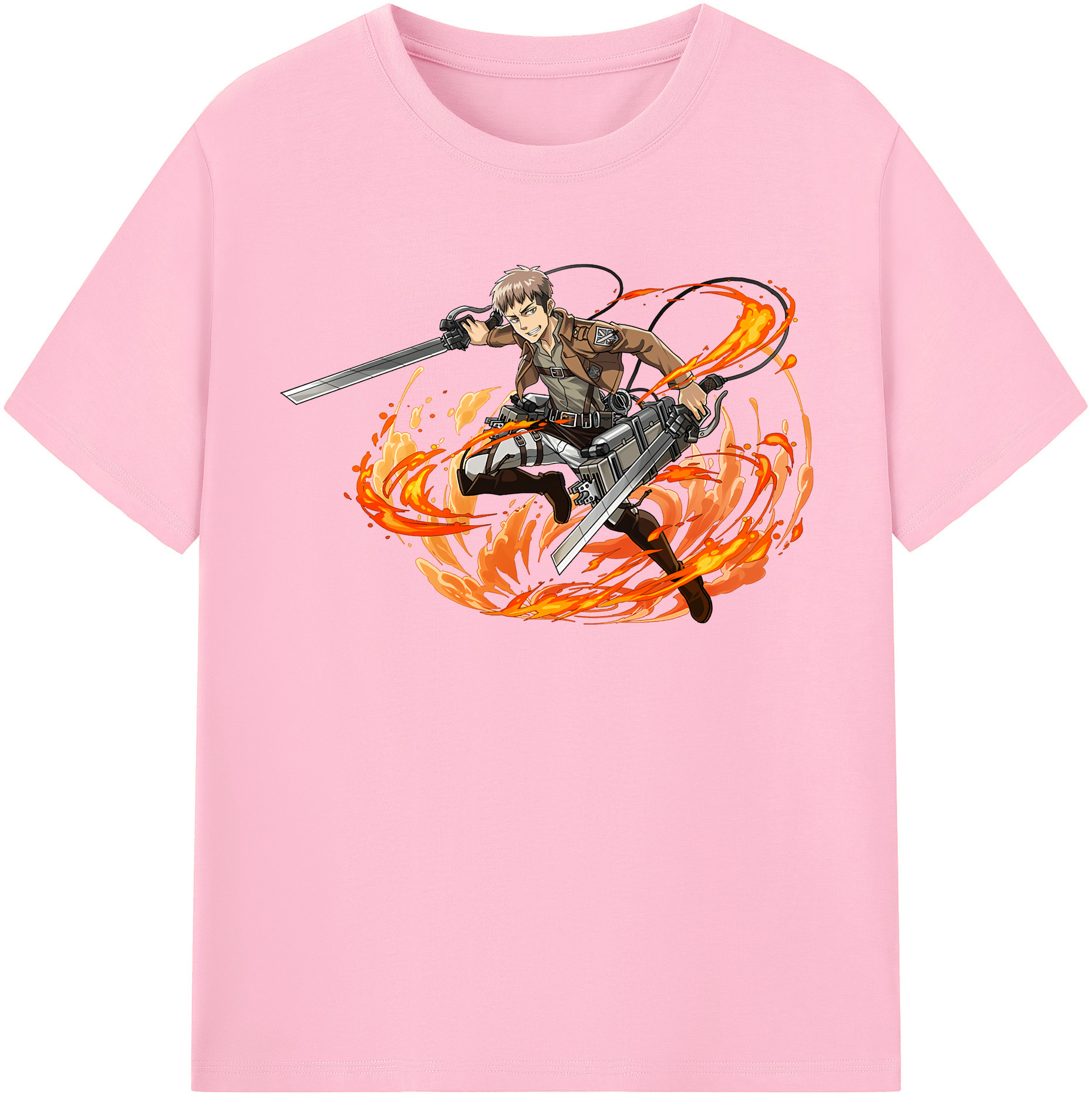 （画像用） 進撃の巨人 ジャン・キルシュタイン Attack on Titan Jean Kirstein 綿100％半袖Tシャツ（フロントプリント）