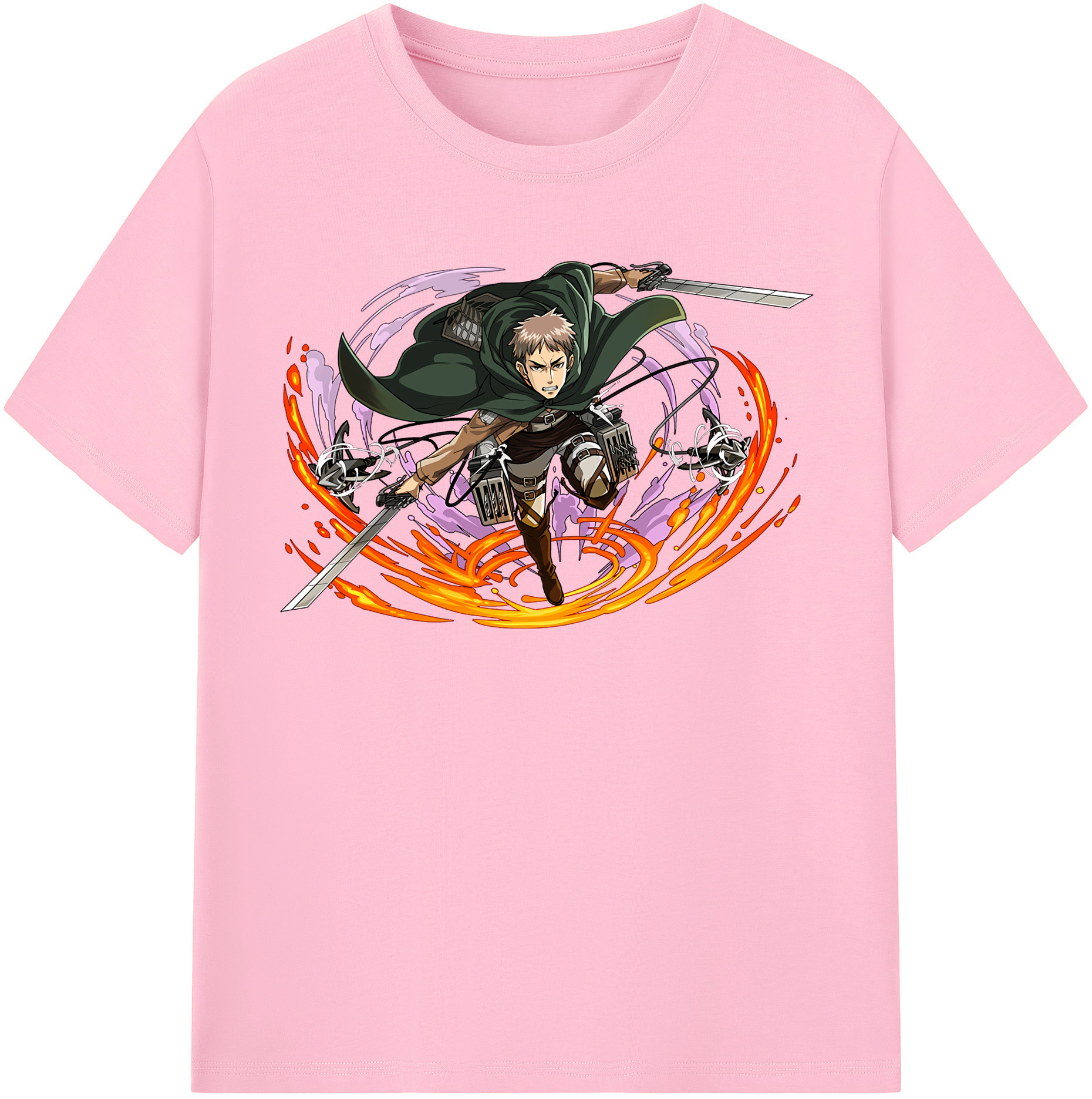 （画像用） 進撃の巨人 ジャン・キルシュタイン Attack on Titan Jean Kirstein 綿100％半袖Tシャツ（フロントプリント）