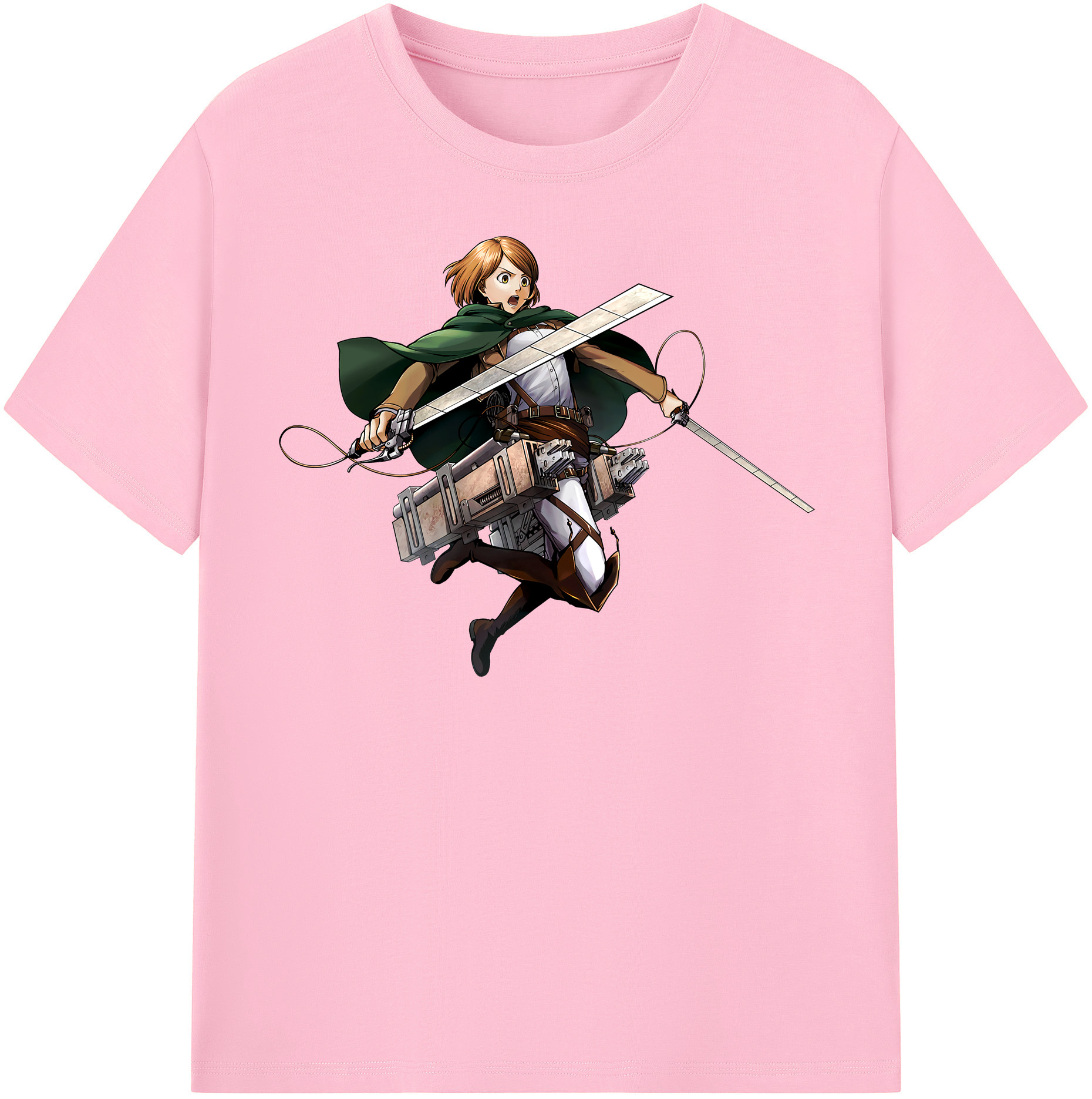 （画像用） 進撃の巨人 ペトラ·ラル Attack on Titan Petra Rall 綿100％半袖Tシャツ（フロントプリント）