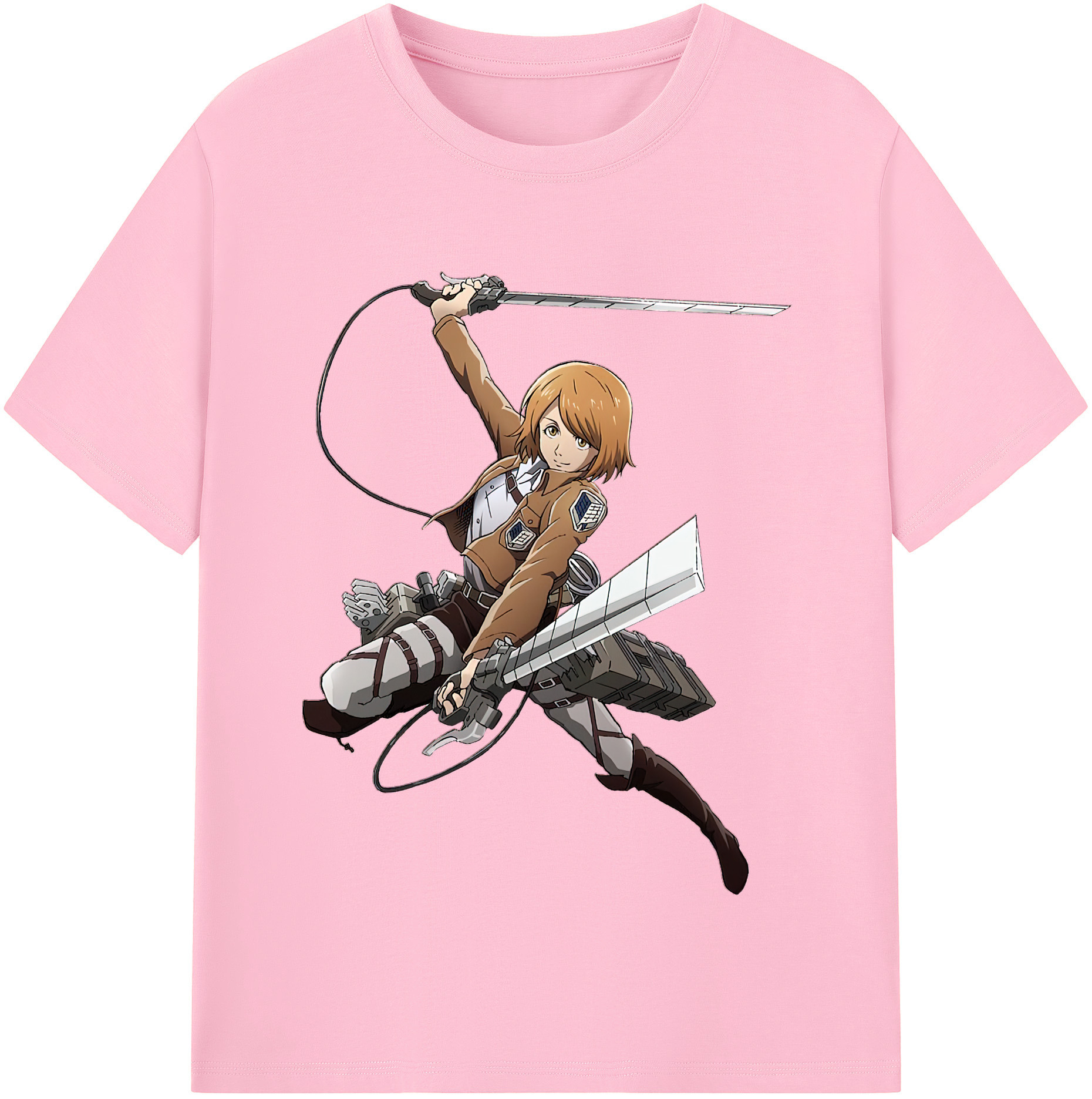 （画像用） 進撃の巨人 ペトラ·ラル Attack on Titan Petra Rall 綿100％半袖Tシャツ（フロントプリント）