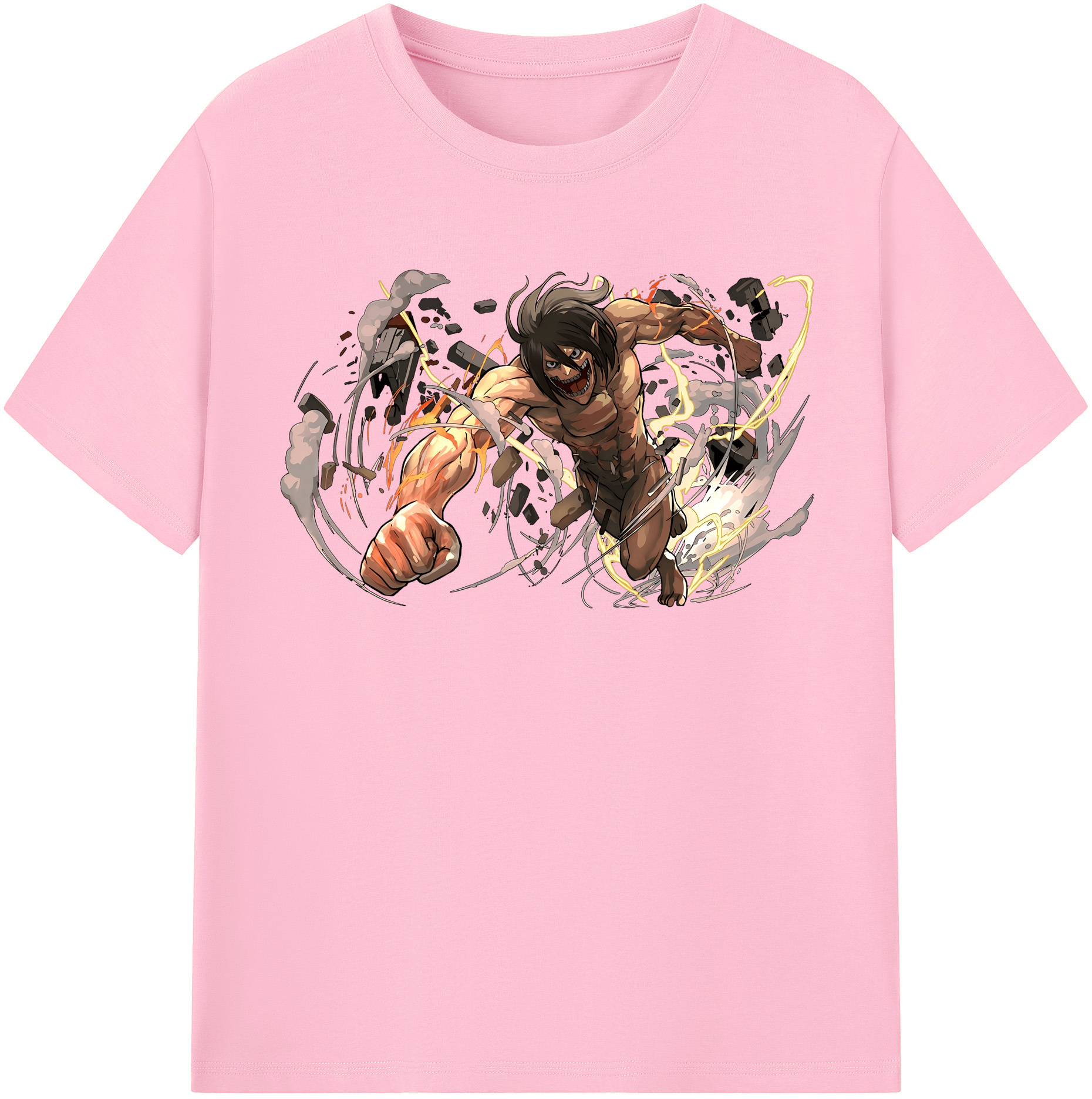 （画像用） 進撃の巨人 Attack on Titan 綿100％半袖Tシャツ（フロントプリント）