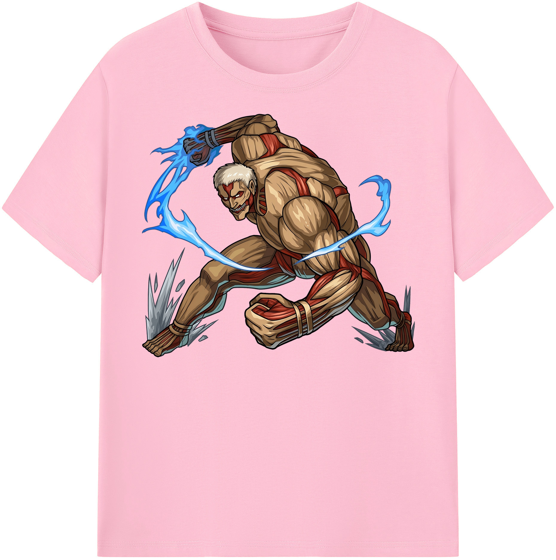 （画像用） 進撃の巨人 Attack on Titan 綿100％半袖Tシャツ（フロントプリント）