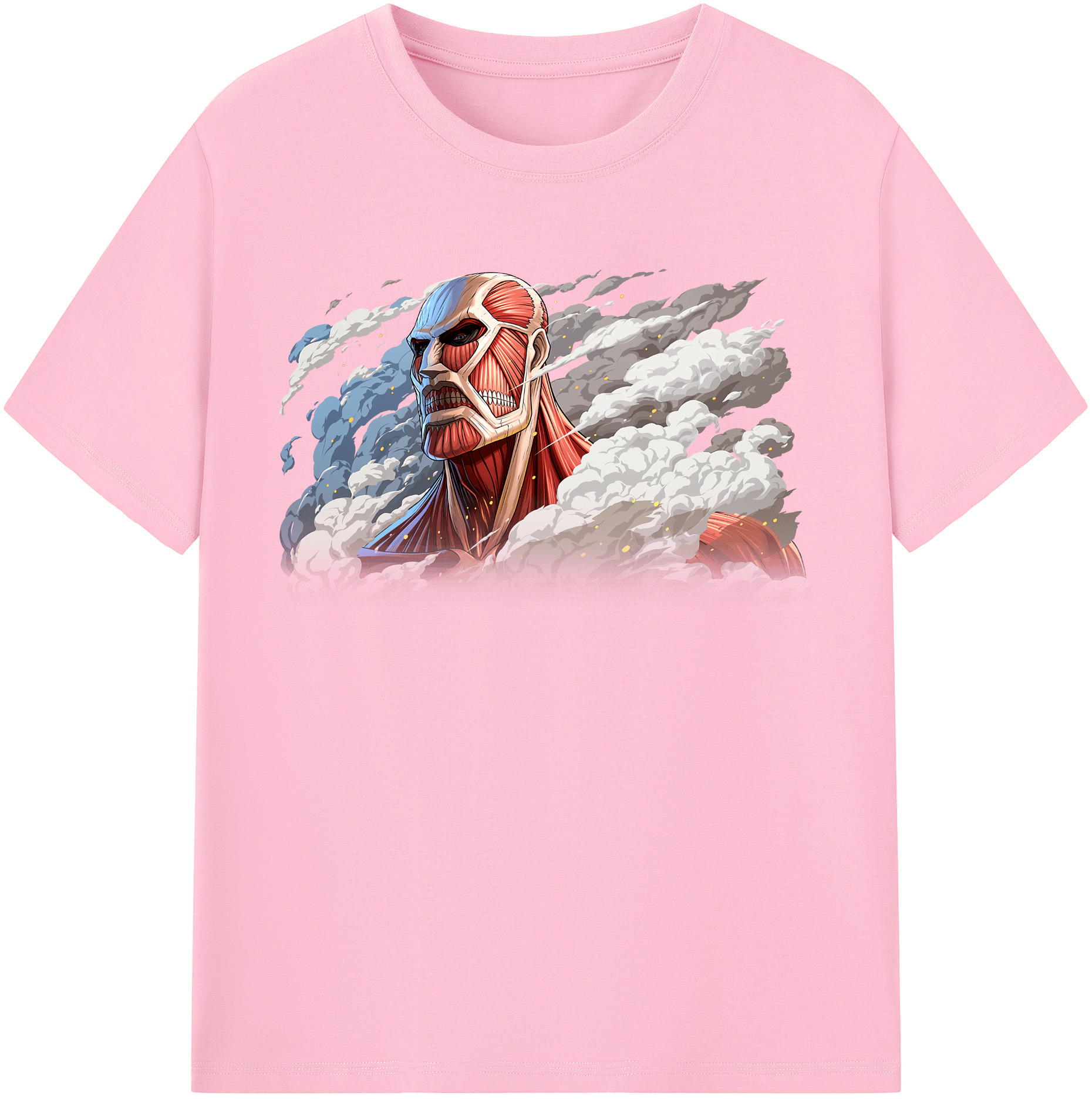 （画像用） 進撃の巨人 Attack on Titan 綿100％半袖Tシャツ（フロントプリント）