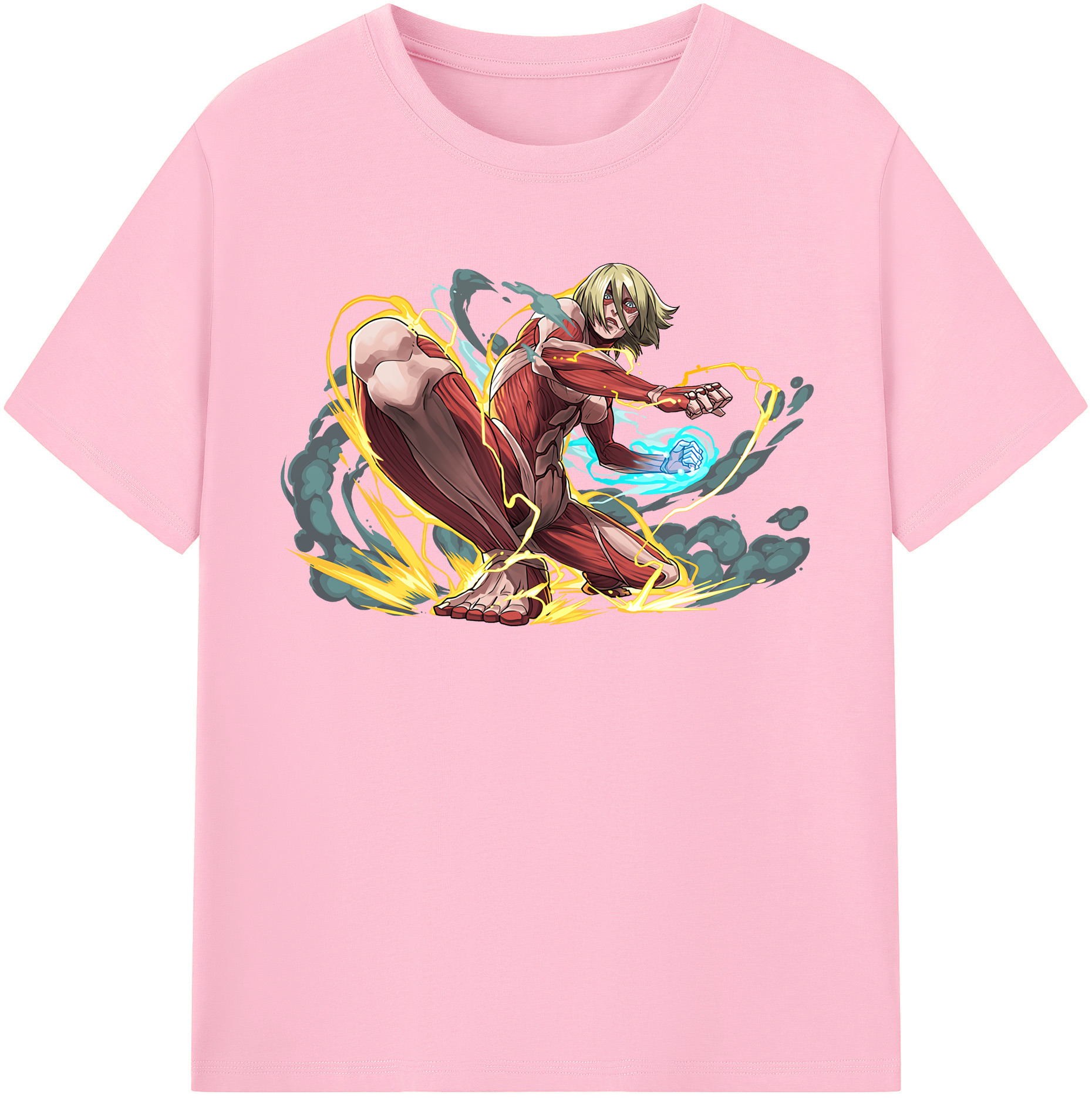 （画像用） 進撃の巨人 Attack on Titan 綿100％半袖Tシャツ（フロントプリント）