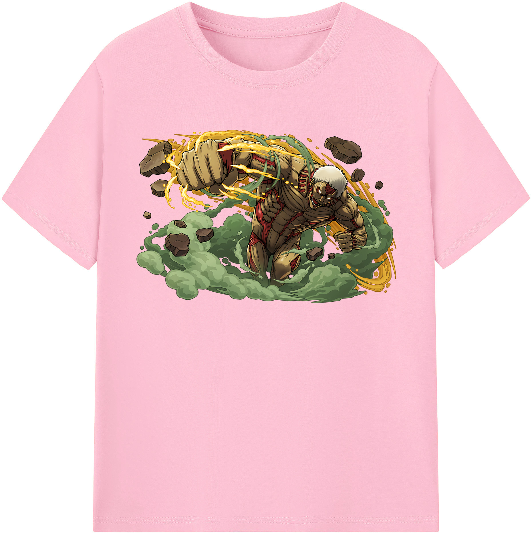 （画像用） 進撃の巨人 Attack on Titan 綿100％半袖Tシャツ（フロントプリント）