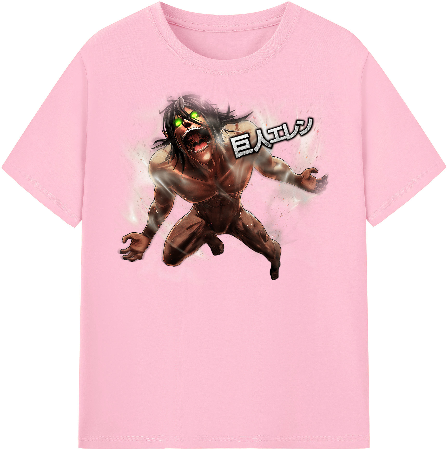 （画像用） 進撃の巨人 Attack on Titan 綿100％半袖Tシャツ（フロントプリント）