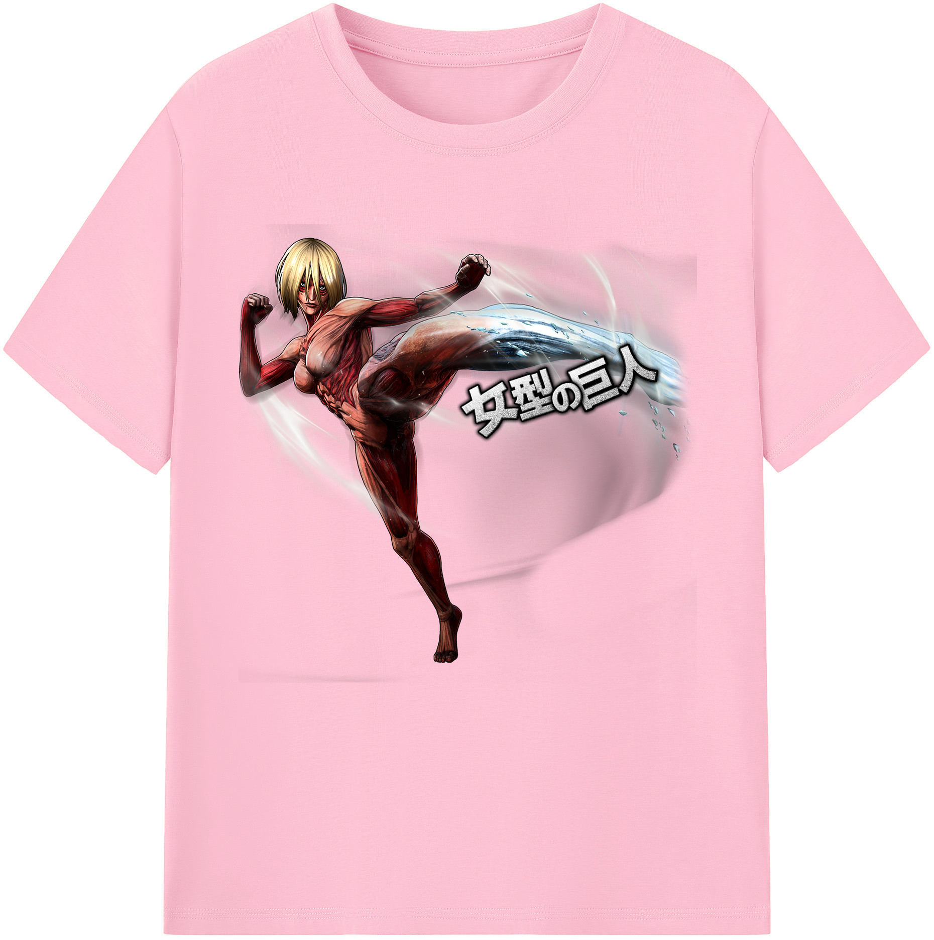 （画像用） 進撃の巨人 Attack on Titan 綿100％半袖Tシャツ（フロントプリント）