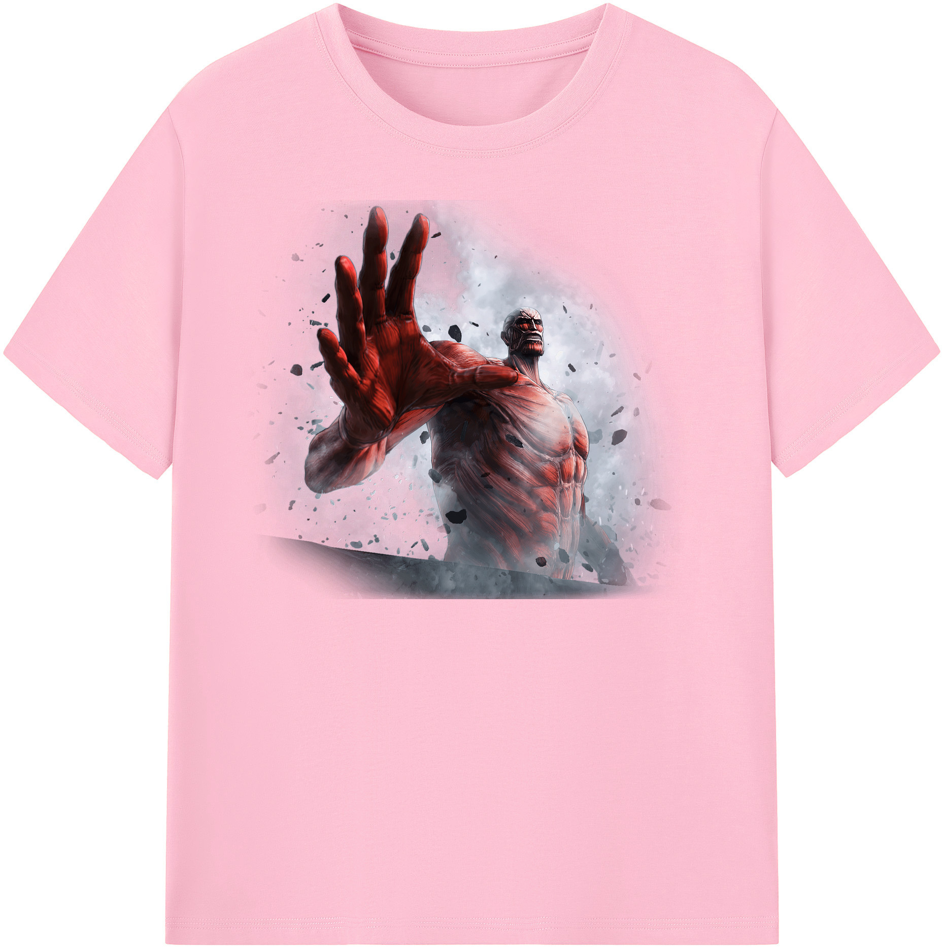 （画像用） 進撃の巨人 Attack on Titan 綿100％半袖Tシャツ（フロントプリント）