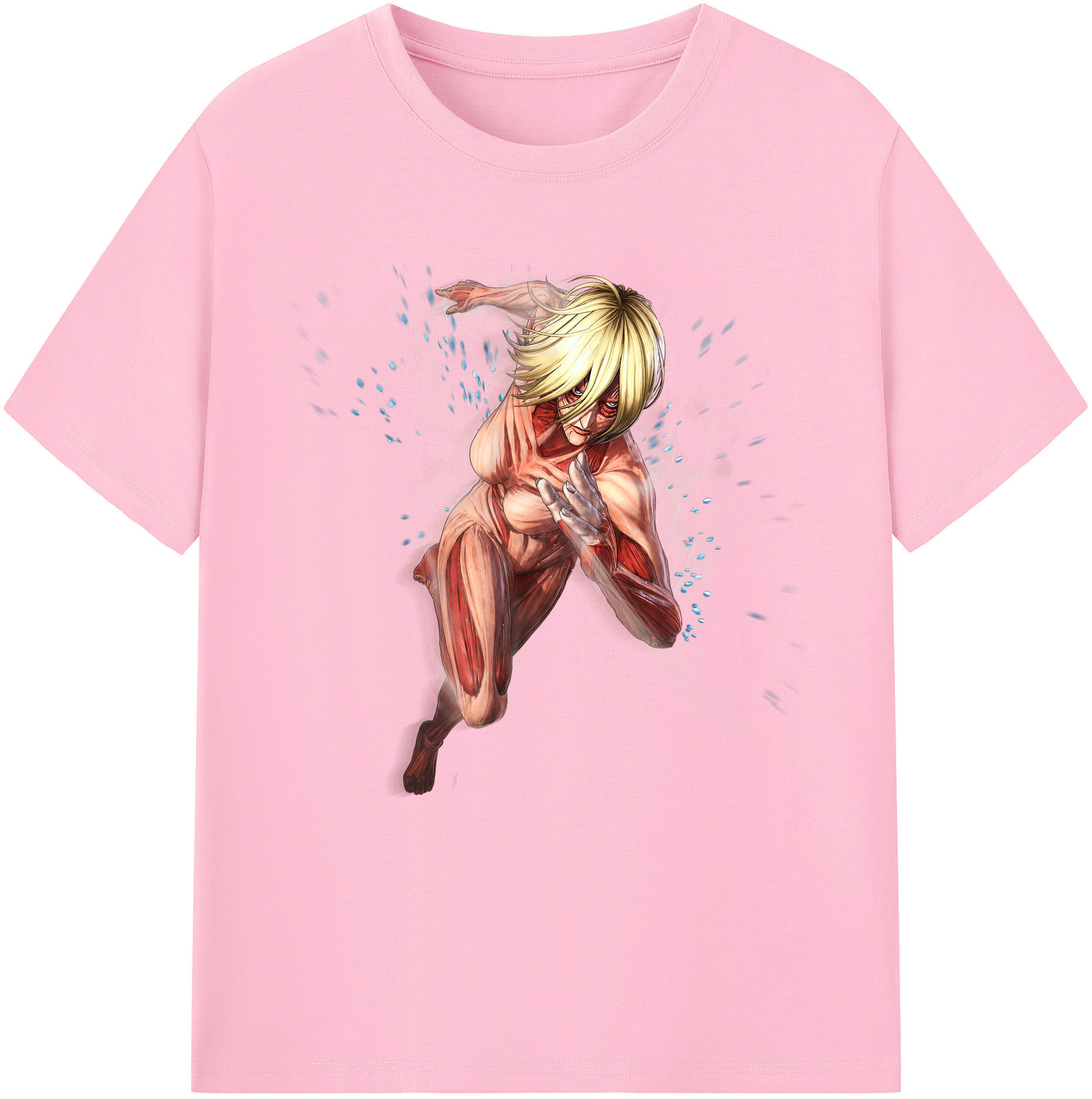 （画像用） 進撃の巨人 Attack on Titan 綿100％半袖Tシャツ（フロントプリント）