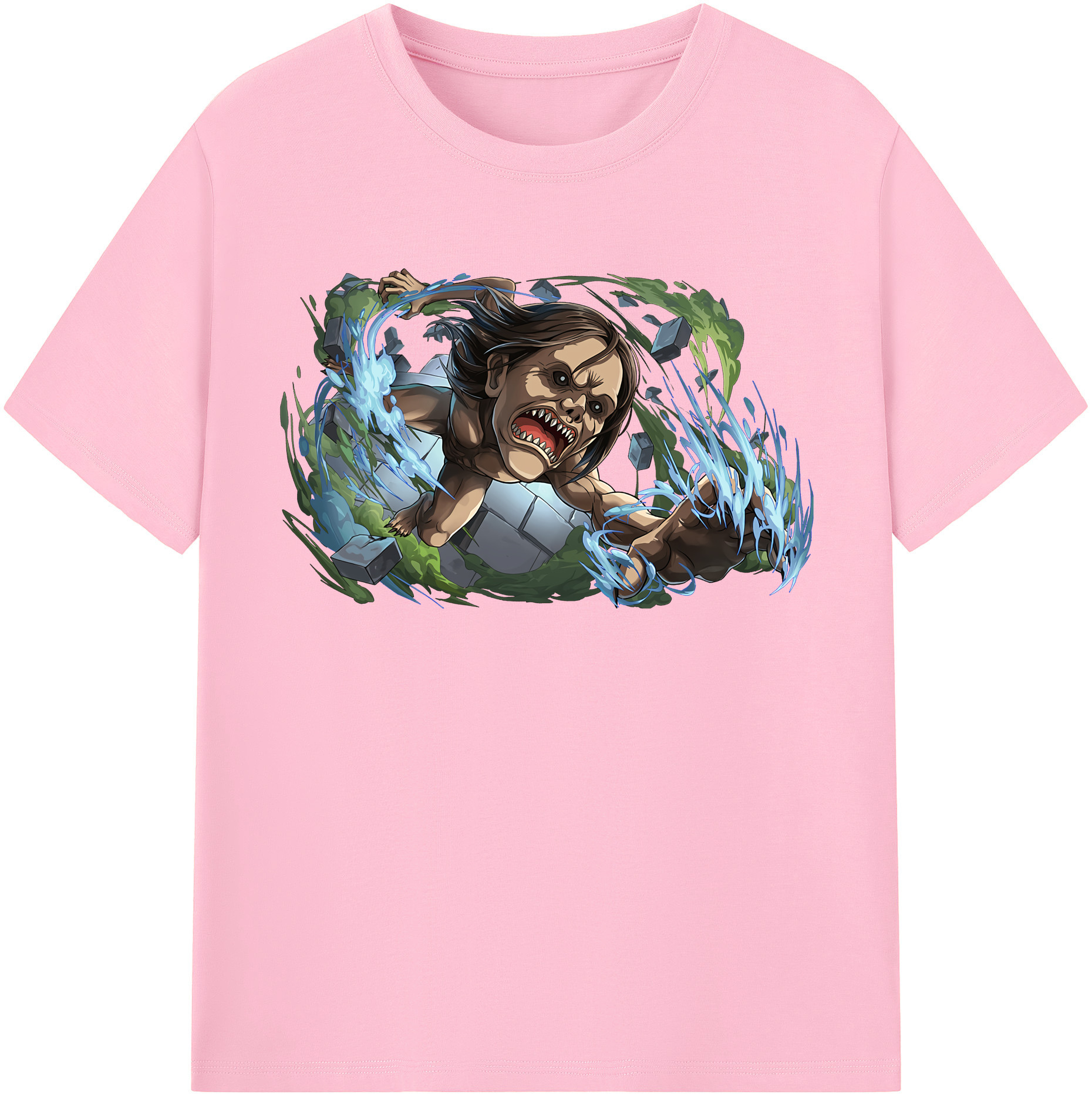 （画像用） 進撃の巨人 Attack on Titan 綿100％半袖Tシャツ（フロントプリント）