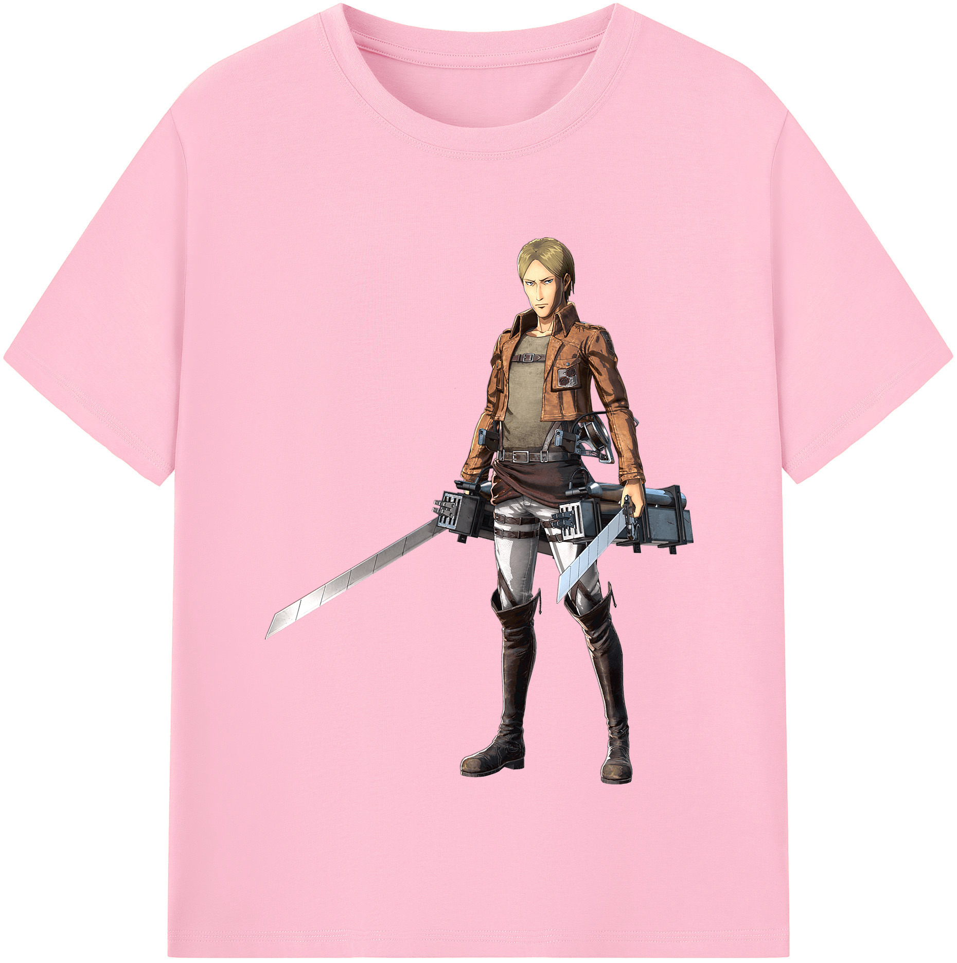 （画像用） 進撃の巨人 Attack on Titan 綿100％半袖Tシャツ（フロントプリント）