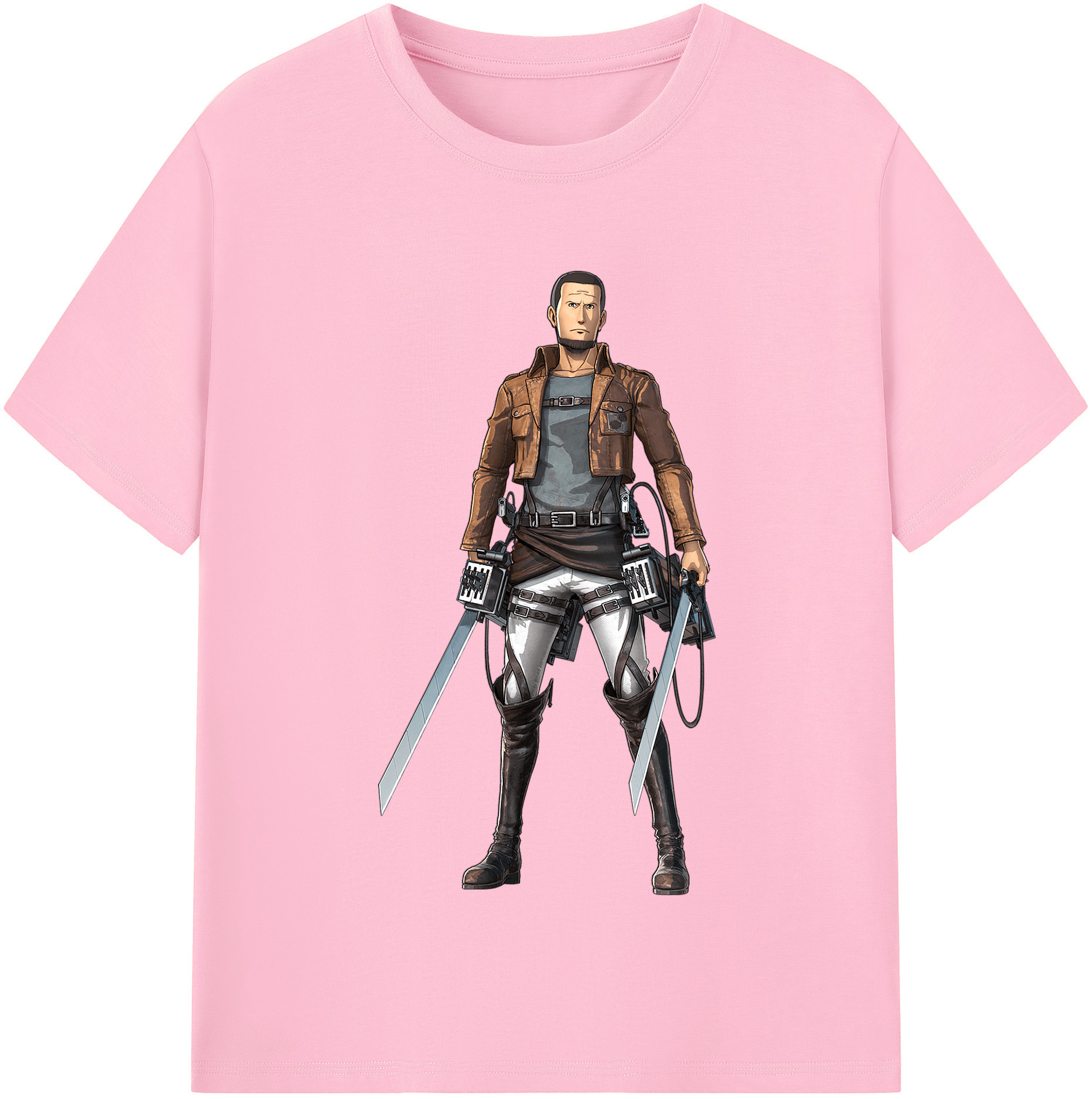 （画像用） 進撃の巨人 Attack on Titan 綿100％半袖Tシャツ（フロントプリント）